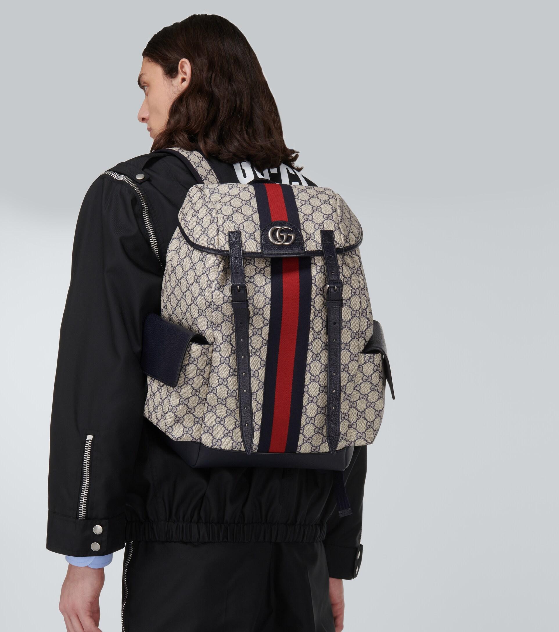 Gucci Medium Ophidia Leather Backpack - Farfetch