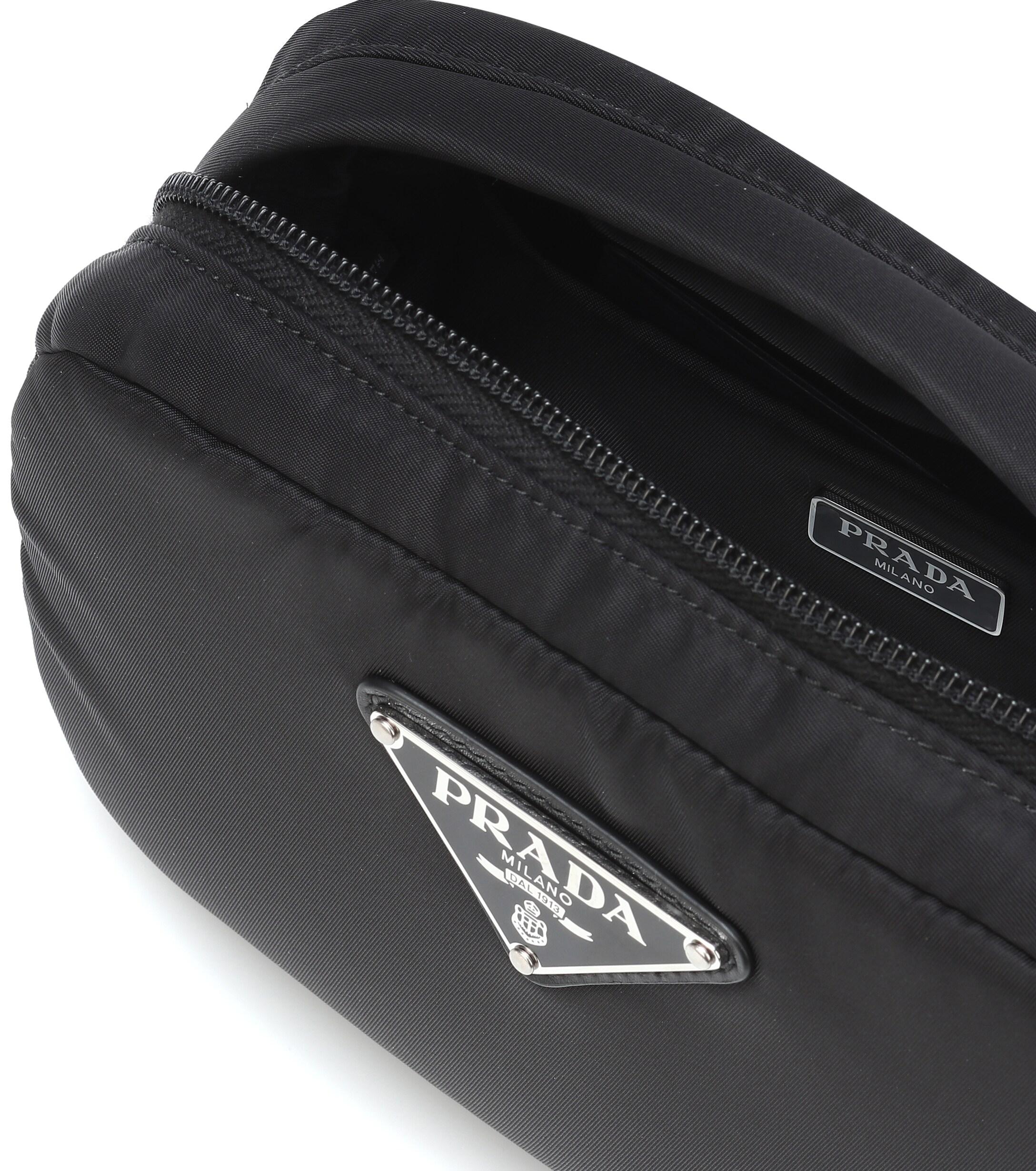 Prada Synthetic Nylon Belt Bag in Black Lyst