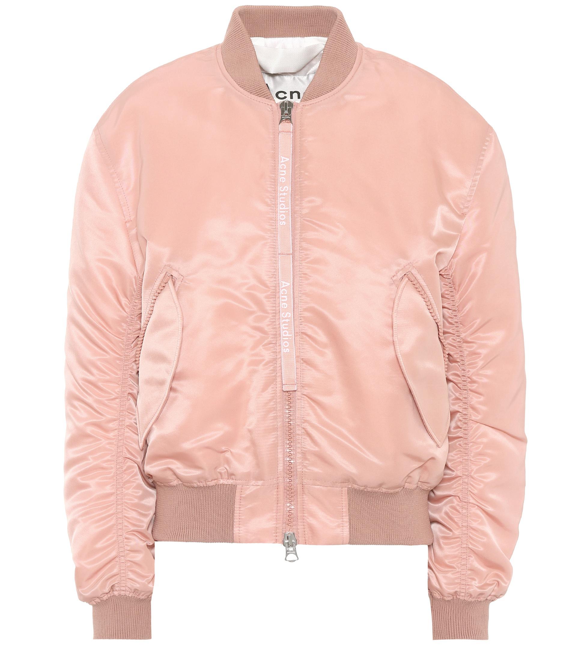 Acne Studios Clea Bomber Jacket in Pink - Save 30% - Lyst