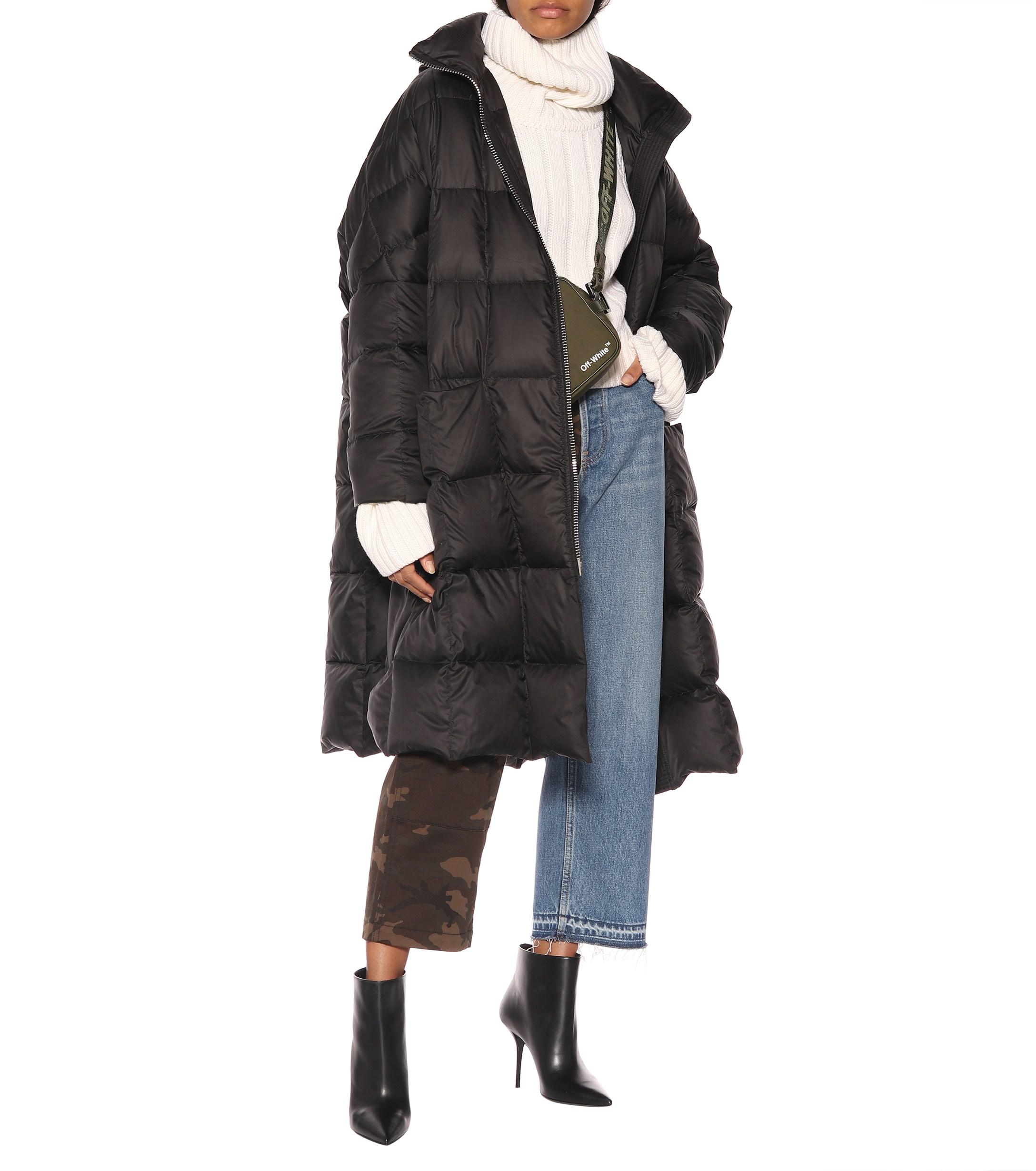 black pyramid bubble coat