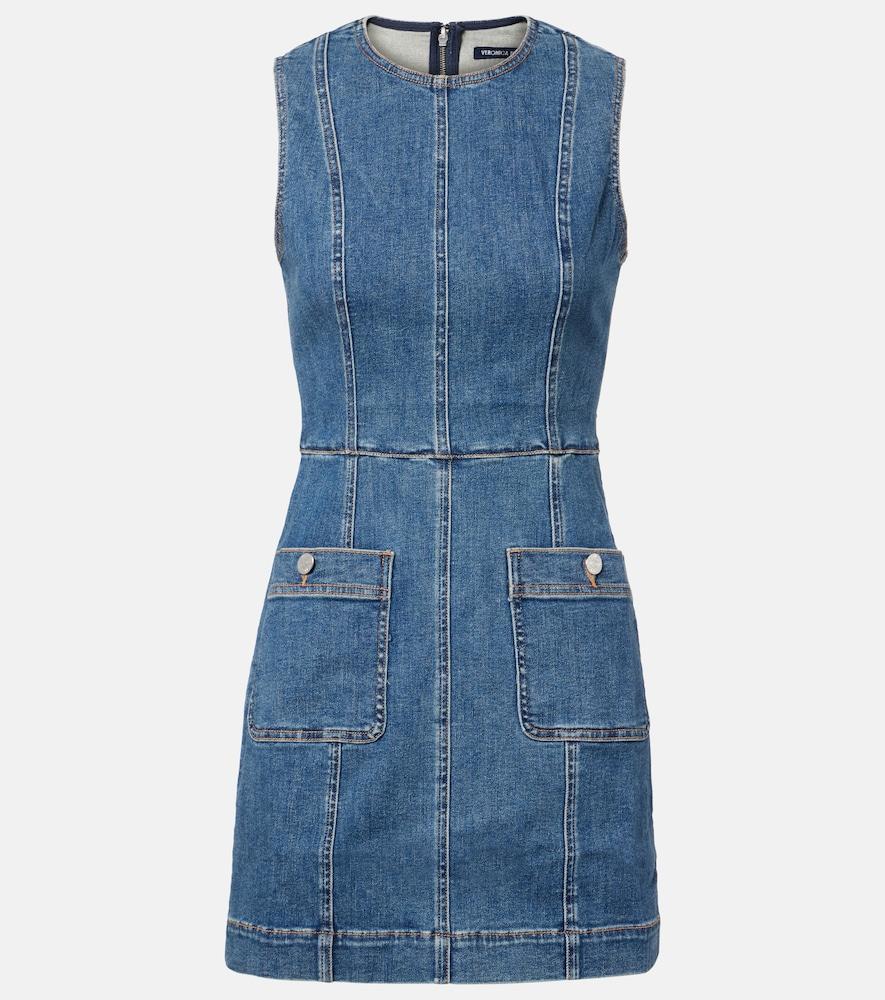 white christmas dresses Veronica Beard Raymond Denim Mini Dress | Midnight Wash main image 0