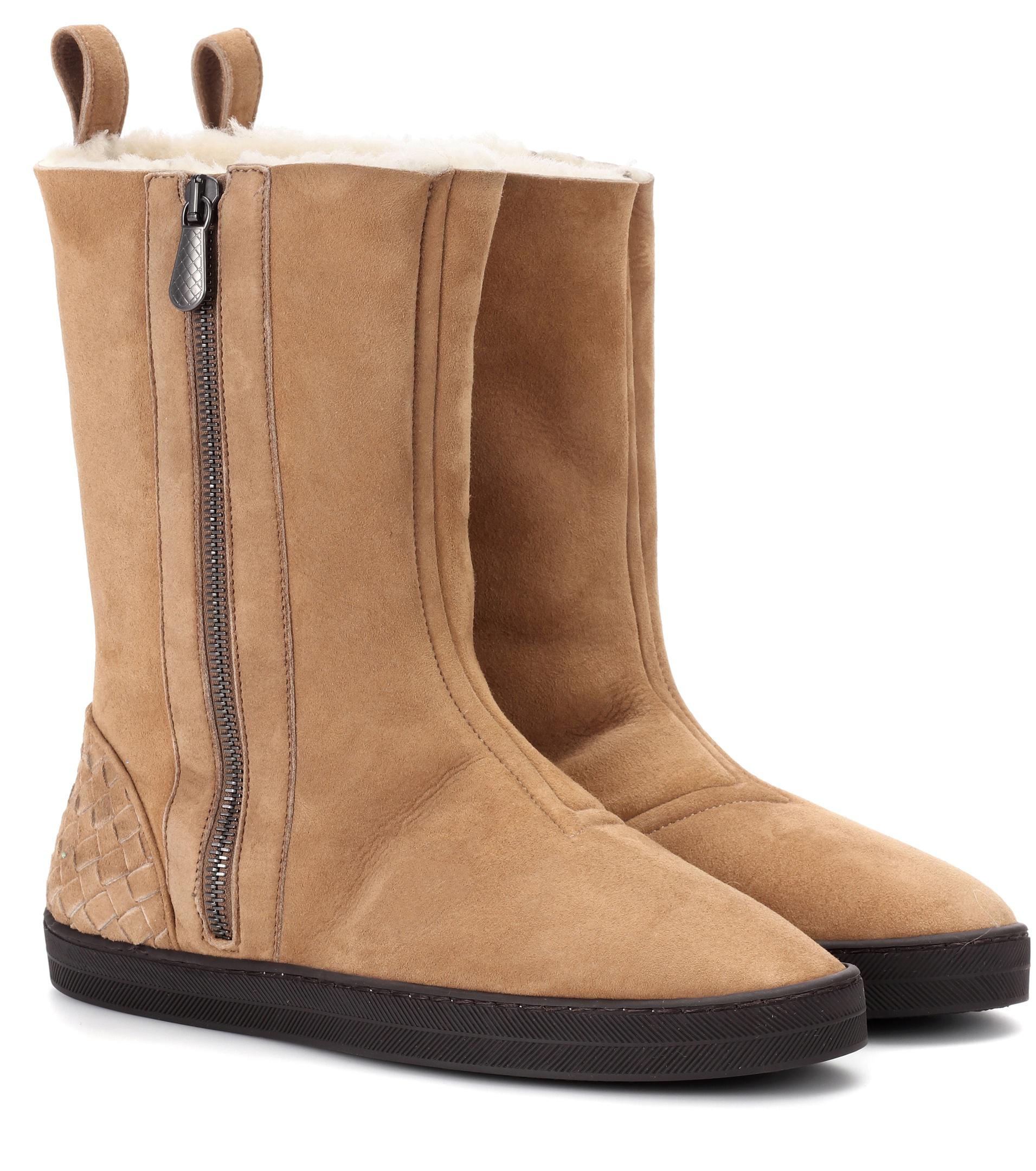 chunky knee high boots beige