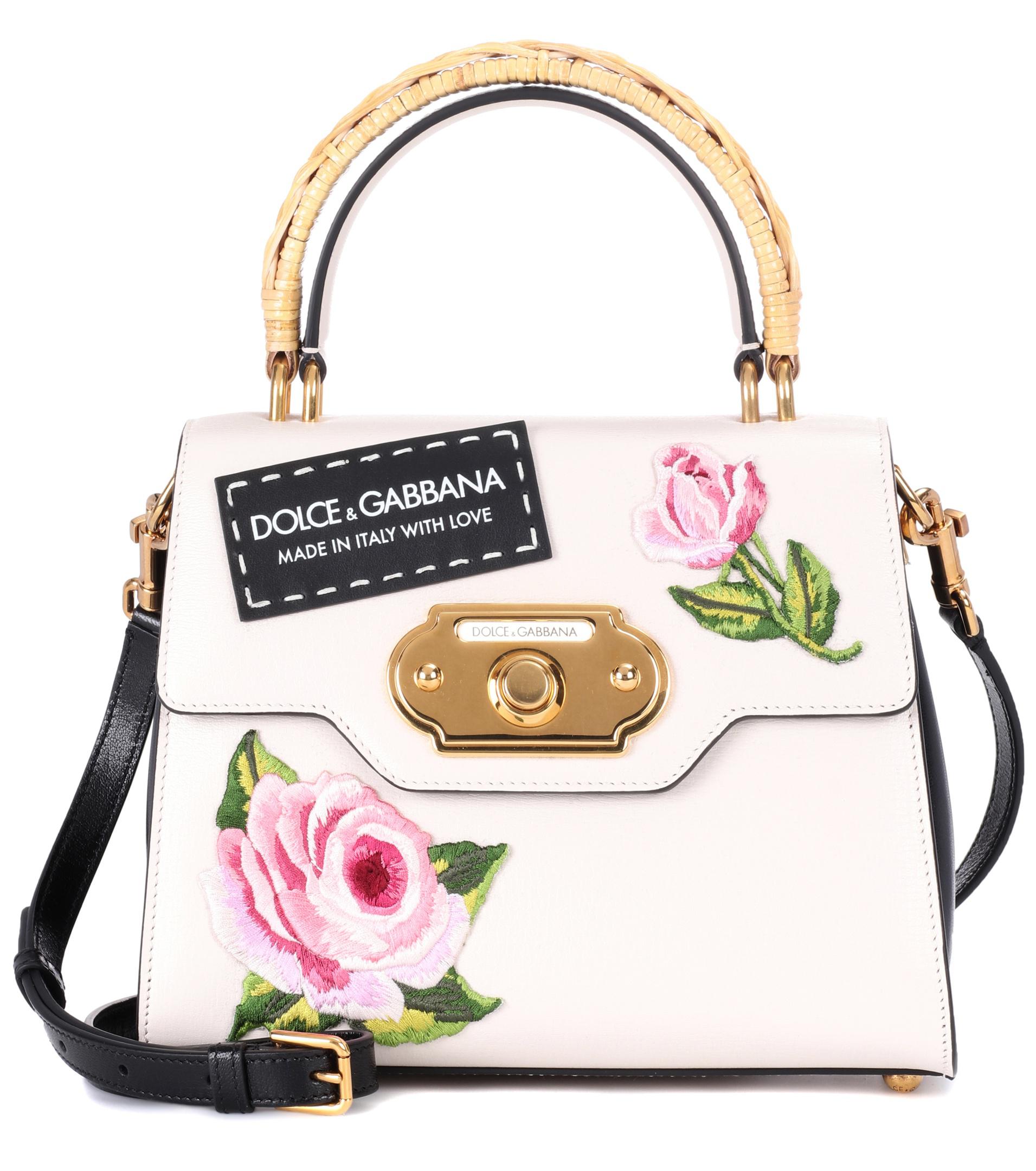 Dolce & Gabbana Leather Shoulder Bag in White Lyst