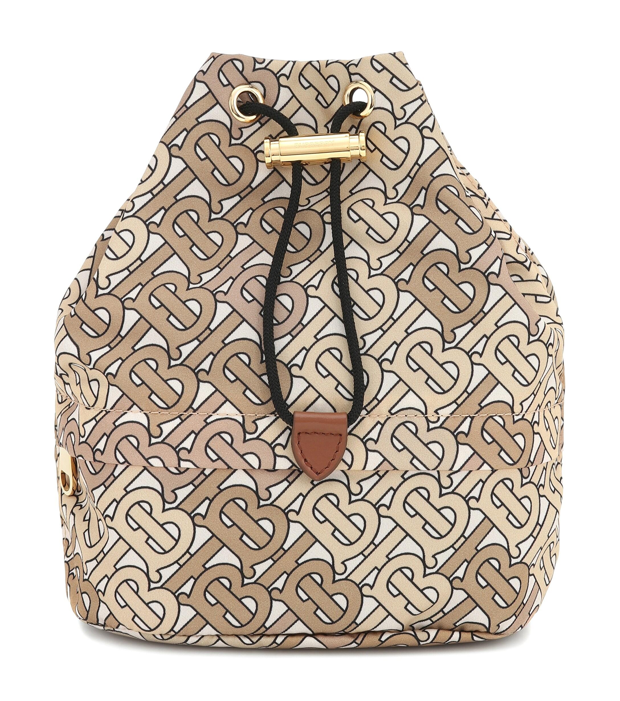 burberry phoebe nylon bucket bag