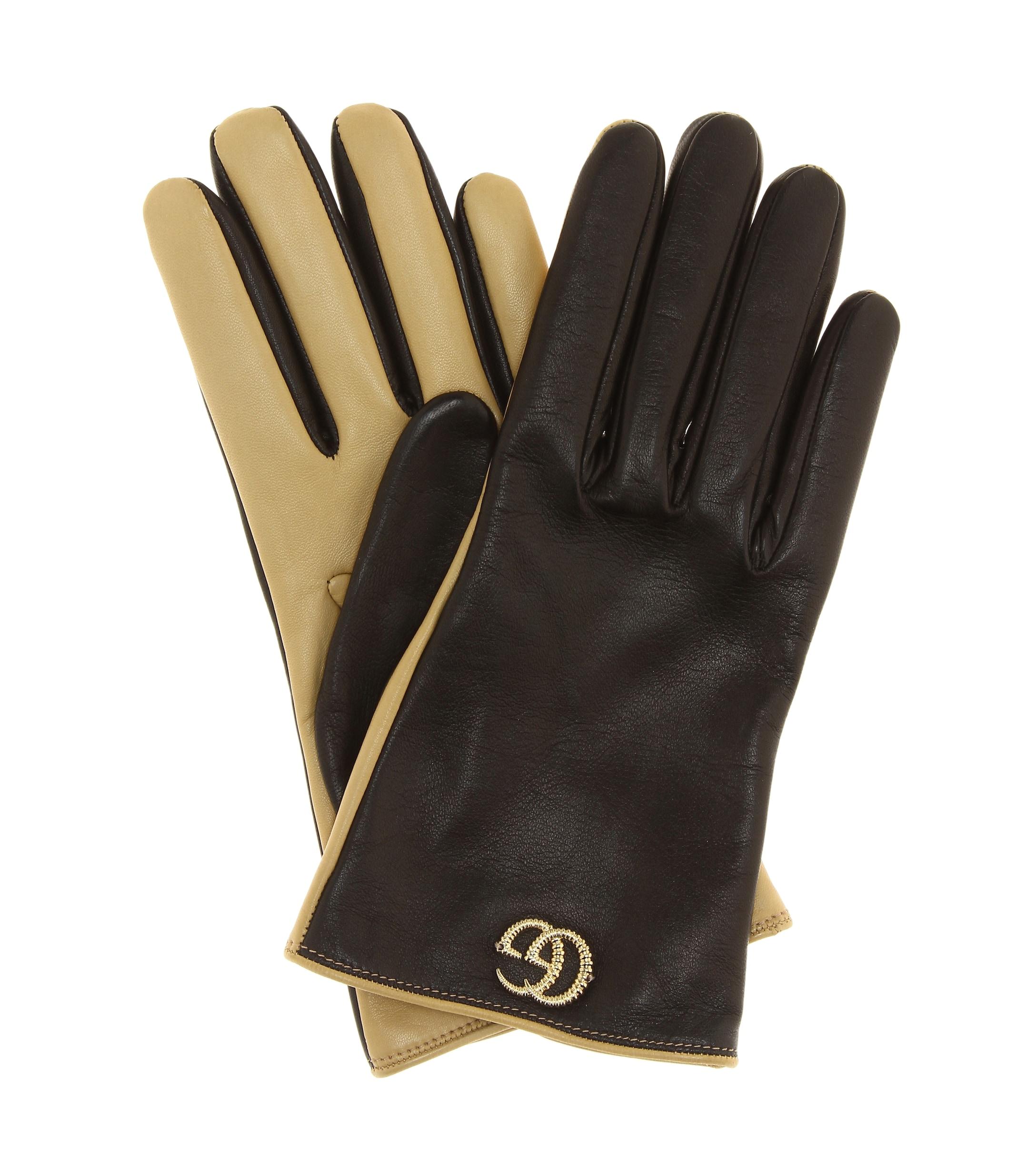 Gucci Leather Gloves Lyst