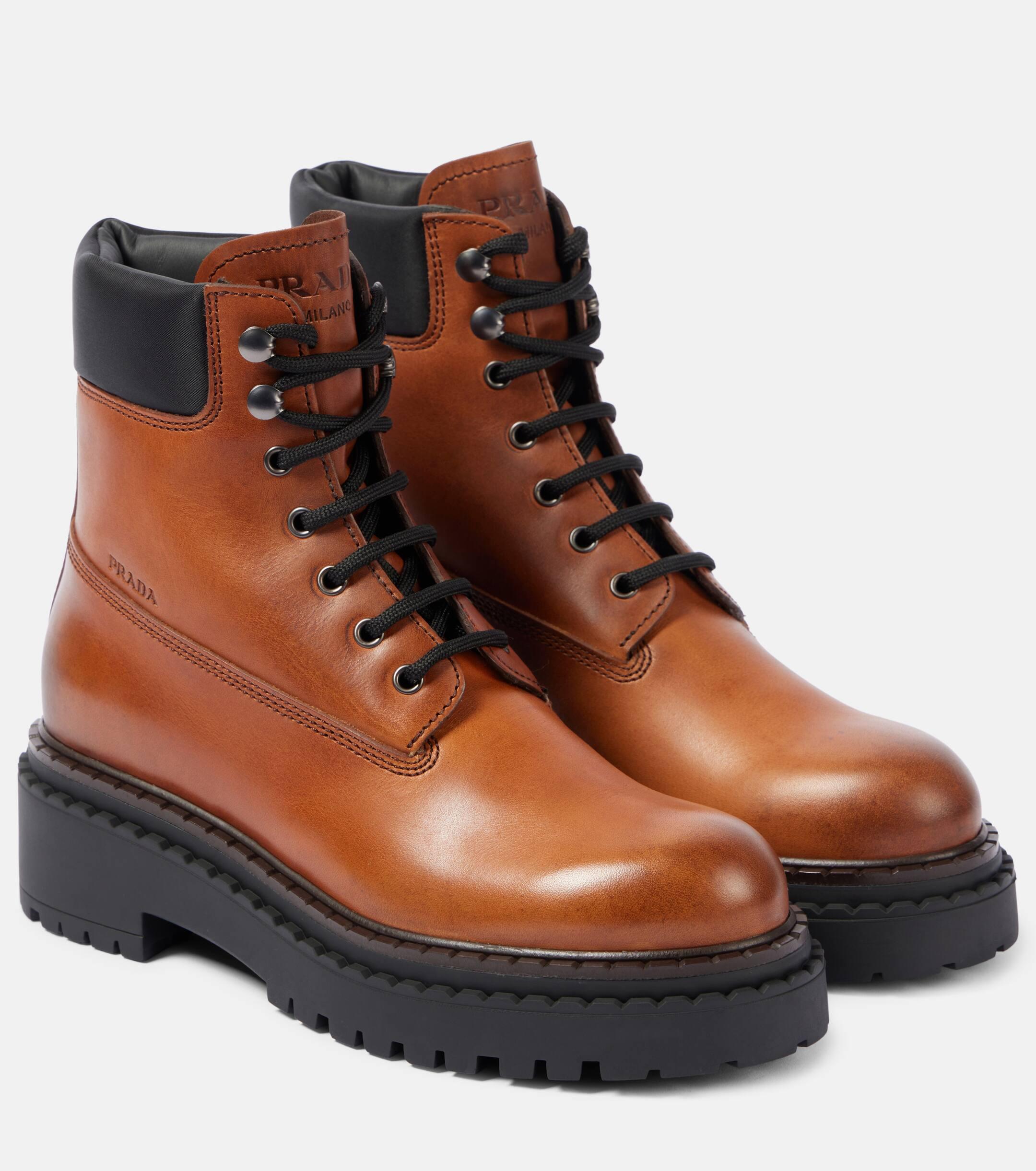 Prada boots lace up 2025