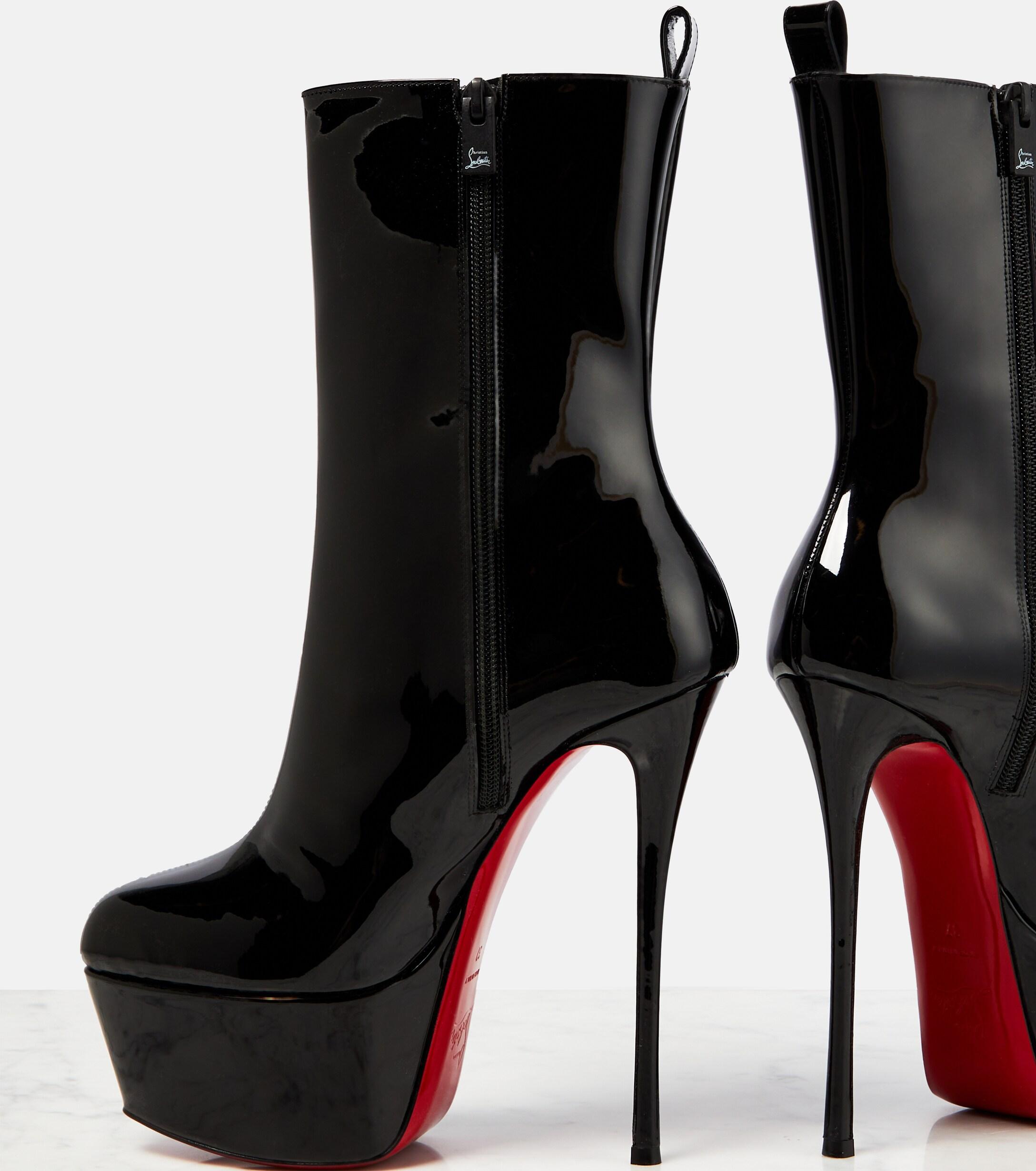 Black Movida 130 suede platform ankle boots | Christian Louboutin |  MATCHESFASHION AU