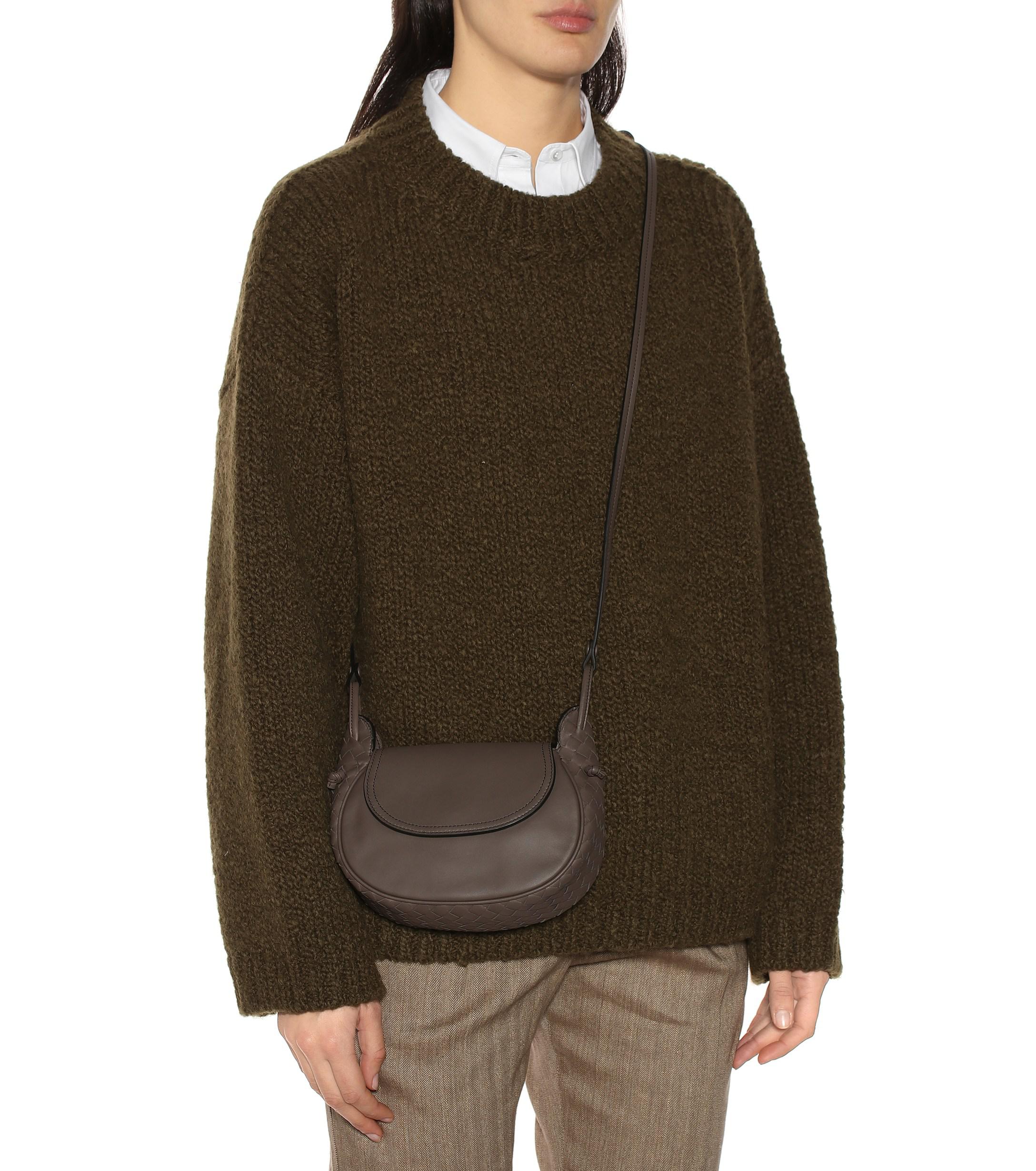 nodini flap leather shoulder bag