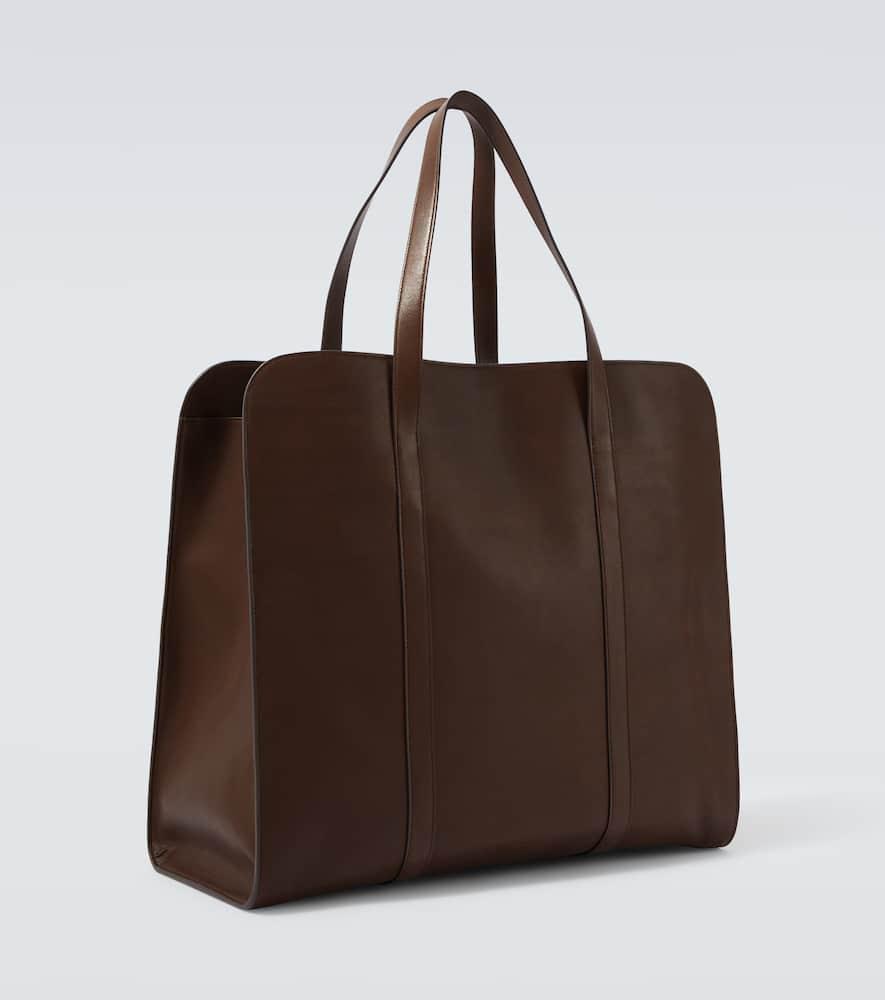 人気 【THE ROW】 Ben leather tote bag レザー製 ユニセックス Ben leather tote bag in black - The Row | Mytheresa