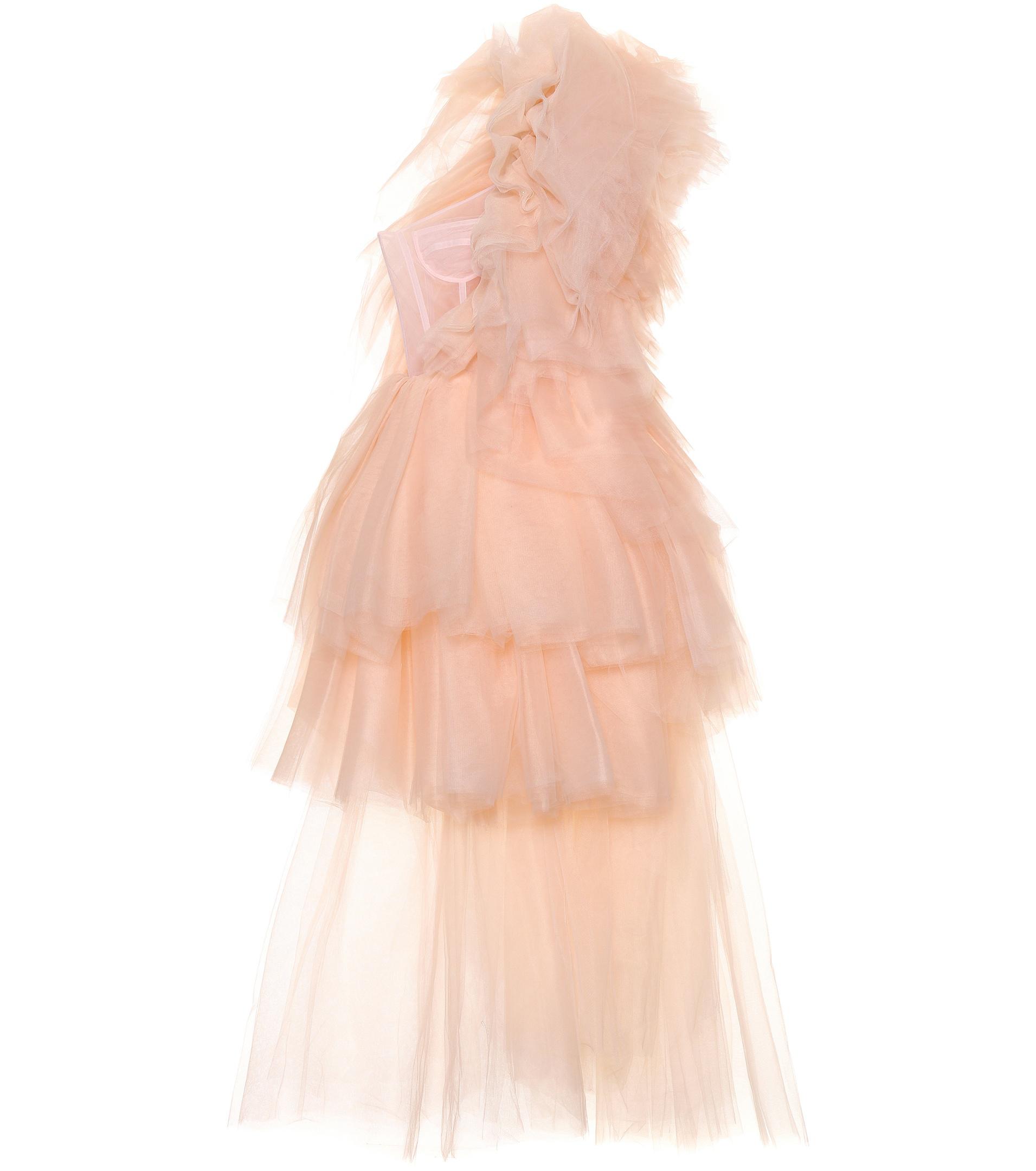 Off-White c/o Virgil Abloh Tulle Gown in Pink | Lyst
