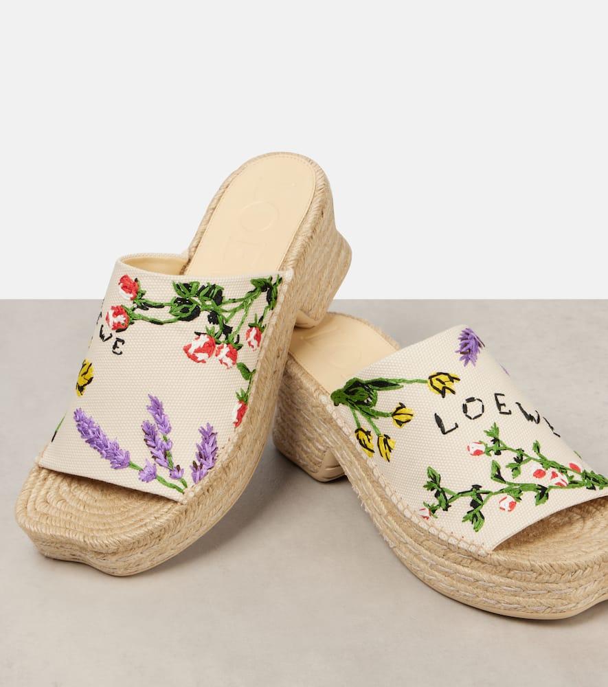 【ロエベ・LOEWE PAULA'S IBIZA】SANDALS LOEWE + Paula's Ibiza Bubble logo-detailed rubber slides