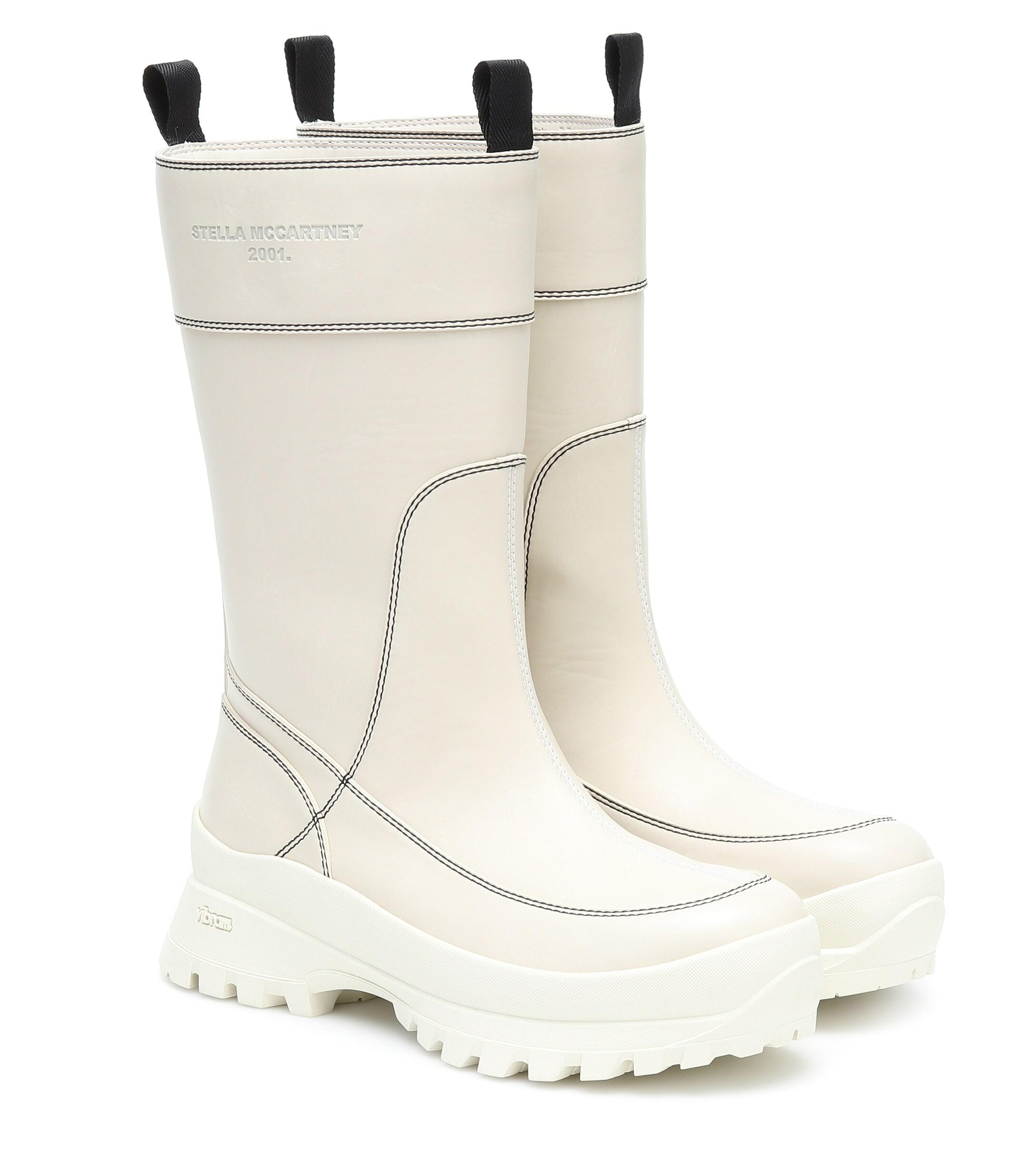 heeled leather utility boots