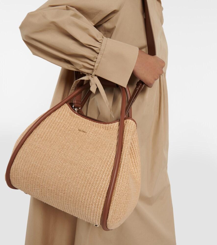 Borsa Marine effetto rafia di Max Mara in Neutro | Lyst