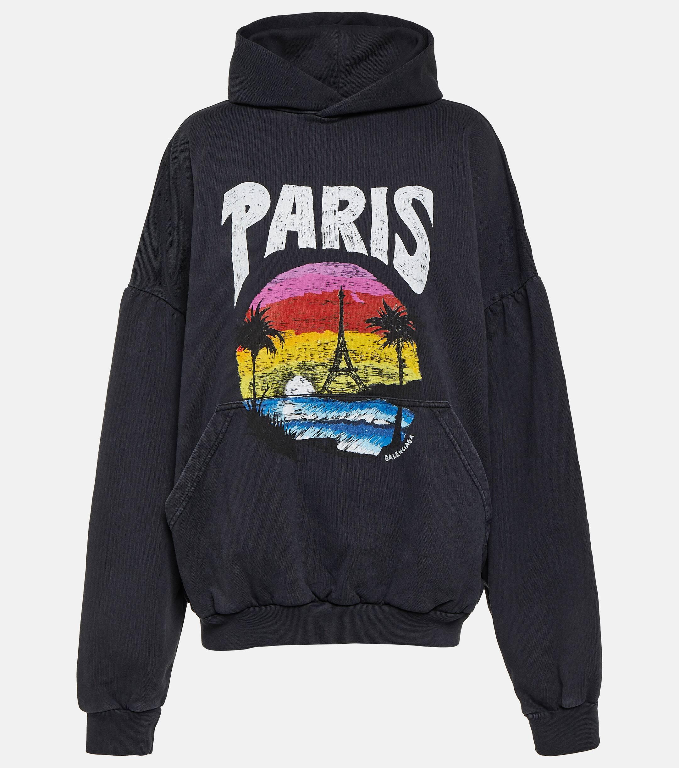 Balenciaga printed clearance cotton hoodie
