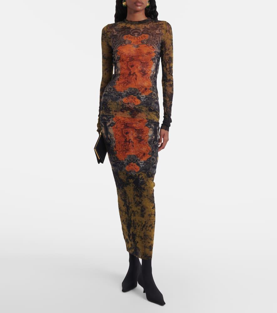 【Jean Paul Gaultier】 High-riseコットン maxiスカート JEAN PAUL GAULTIER Knitted maxi skirt | NET-A-PORTER