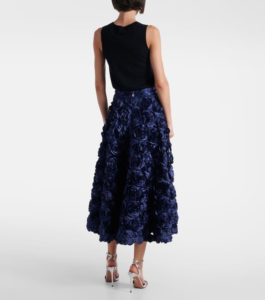 スカート ROTATE BIRGER CHRISTENSEN 'Midi Paper Waist' skirt Blue ROTATE BIRGER CHRISTENSEN Mid-length skirts for Women