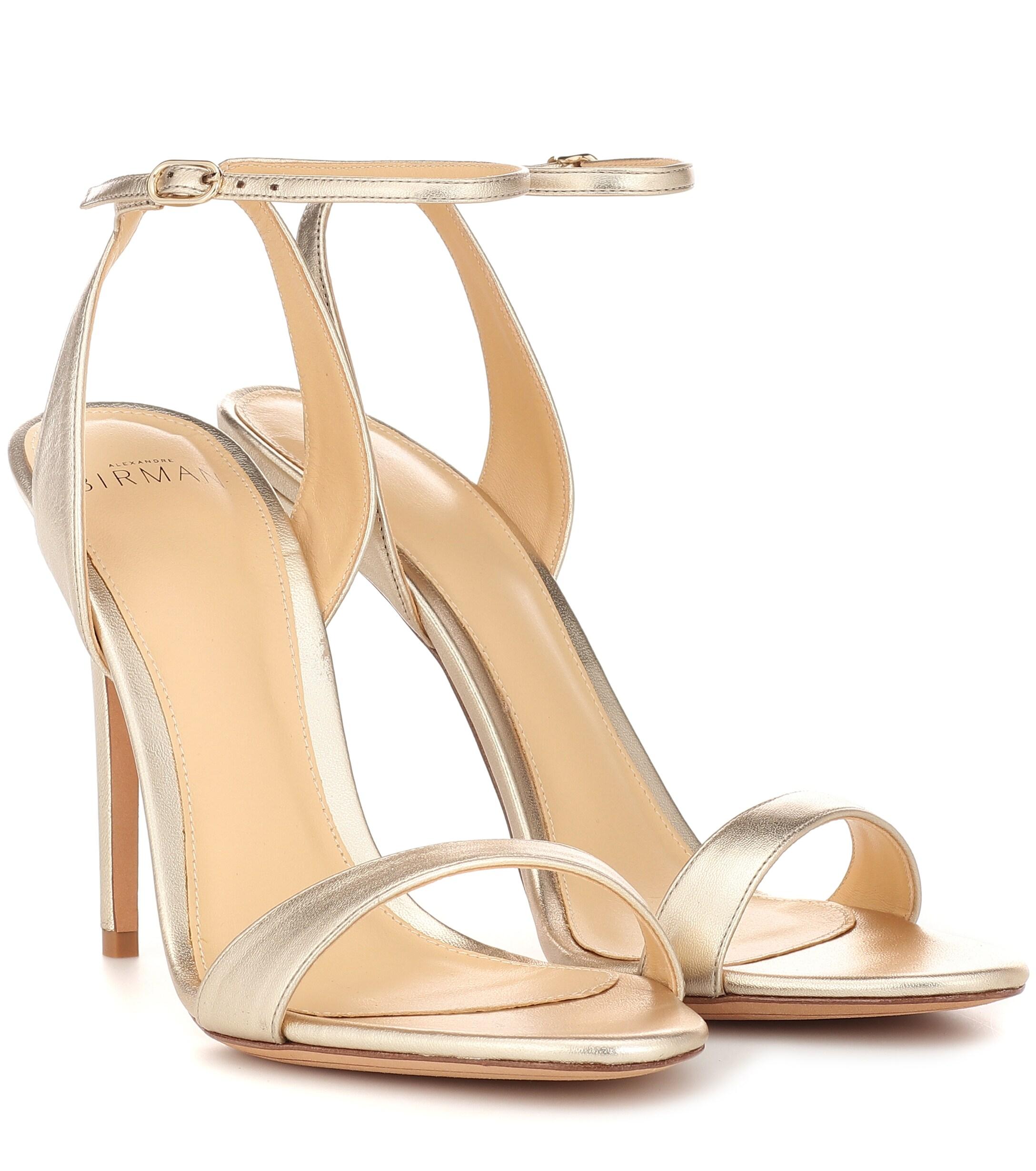 alexandre birman gold sandals