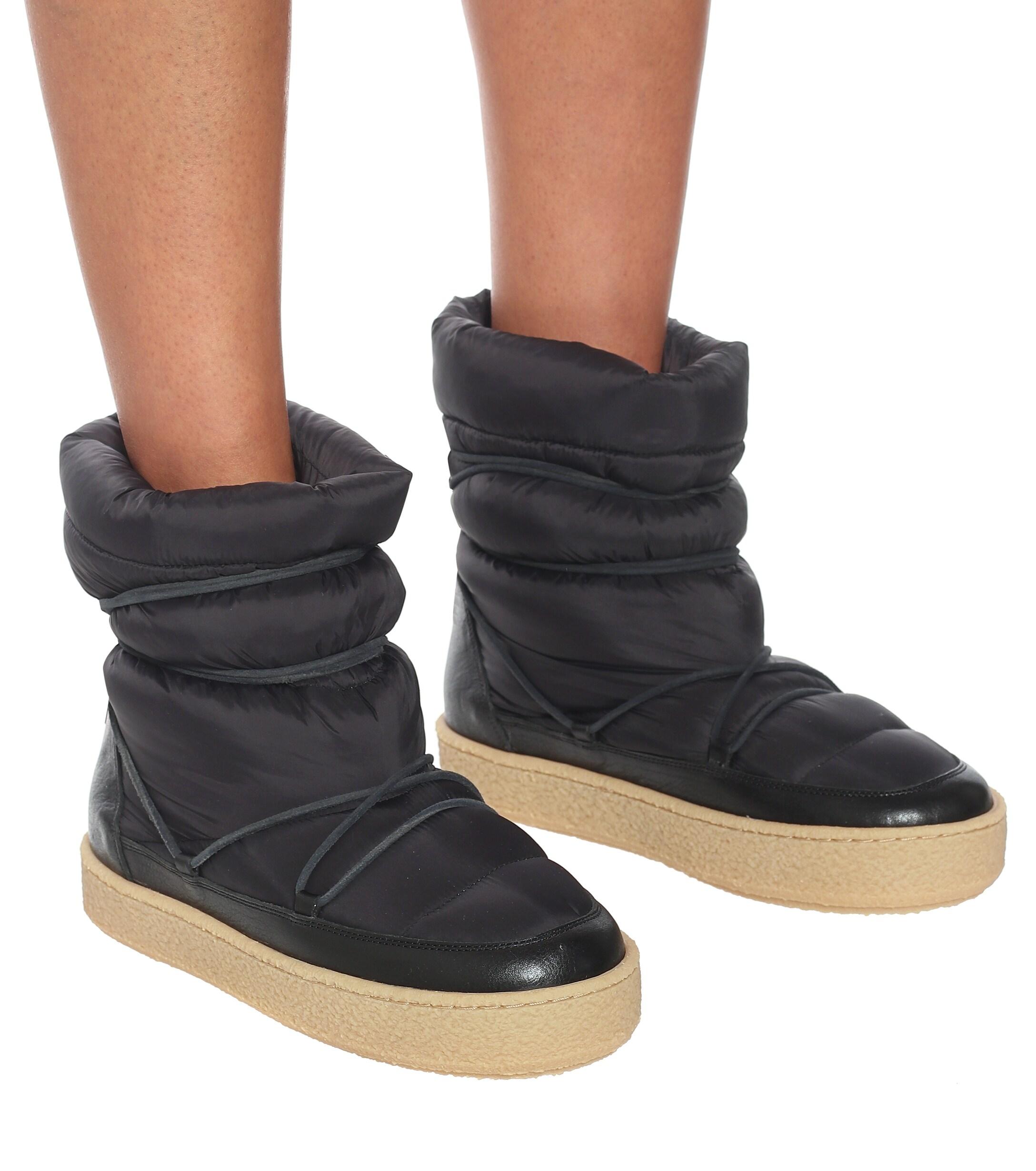 Isabel Marant Zimlee Padded Snow Boots in Black - Lyst