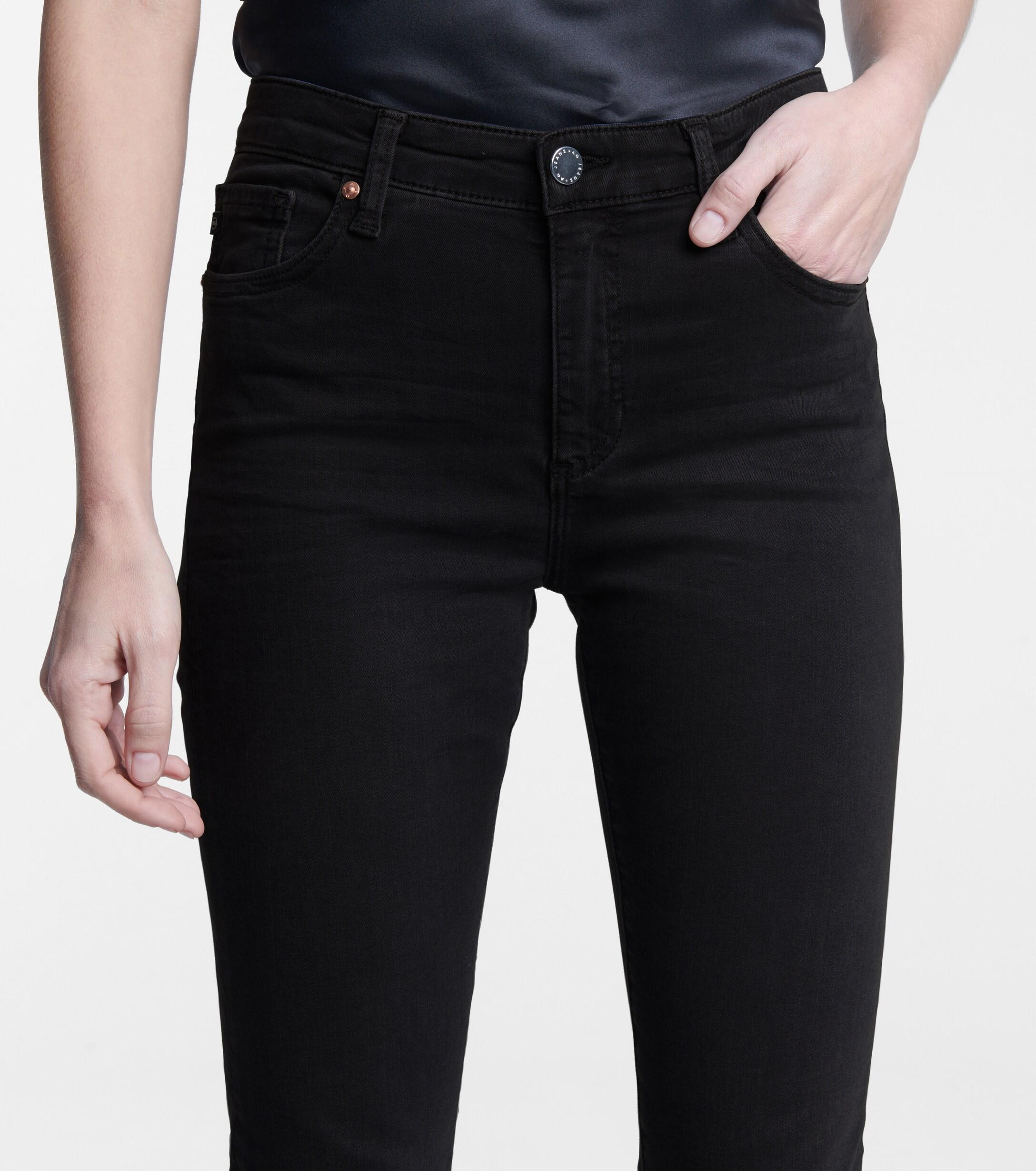 AG Jeans Denim Mari Highrise Straight Jeans in Black Lyst