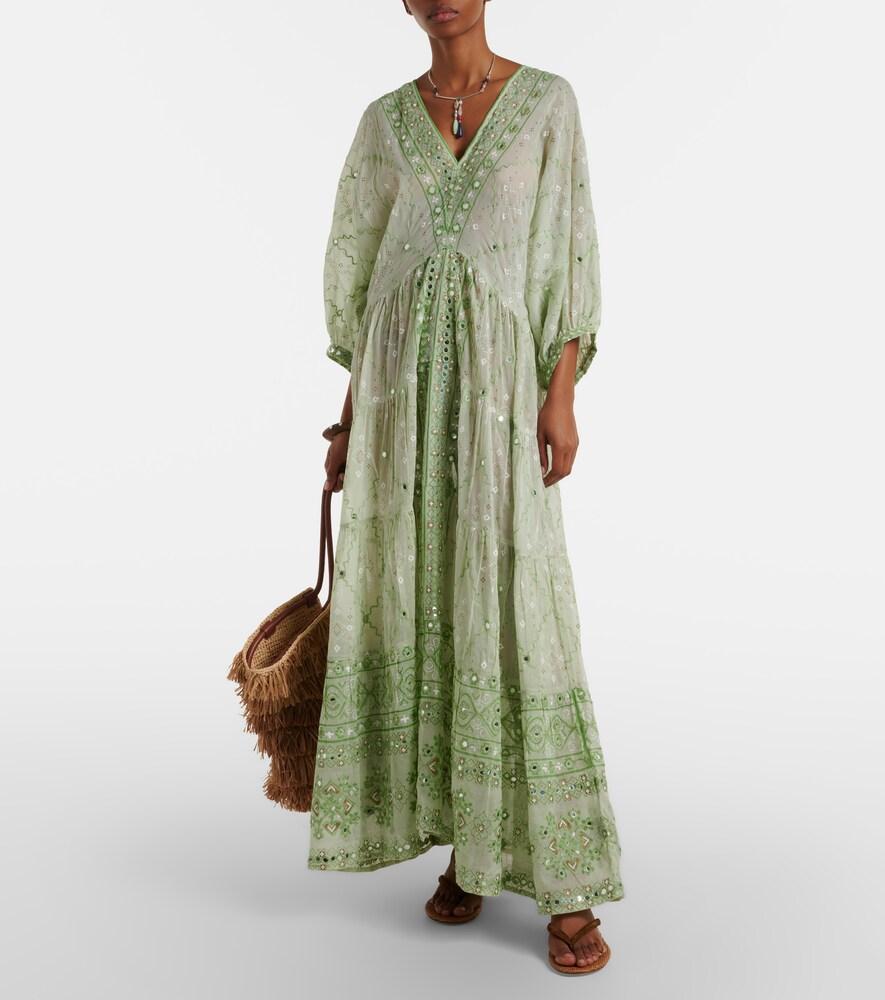 green emerald velvet dress Cactus Green Low Back Dress → Juliet Dunn London main image 0