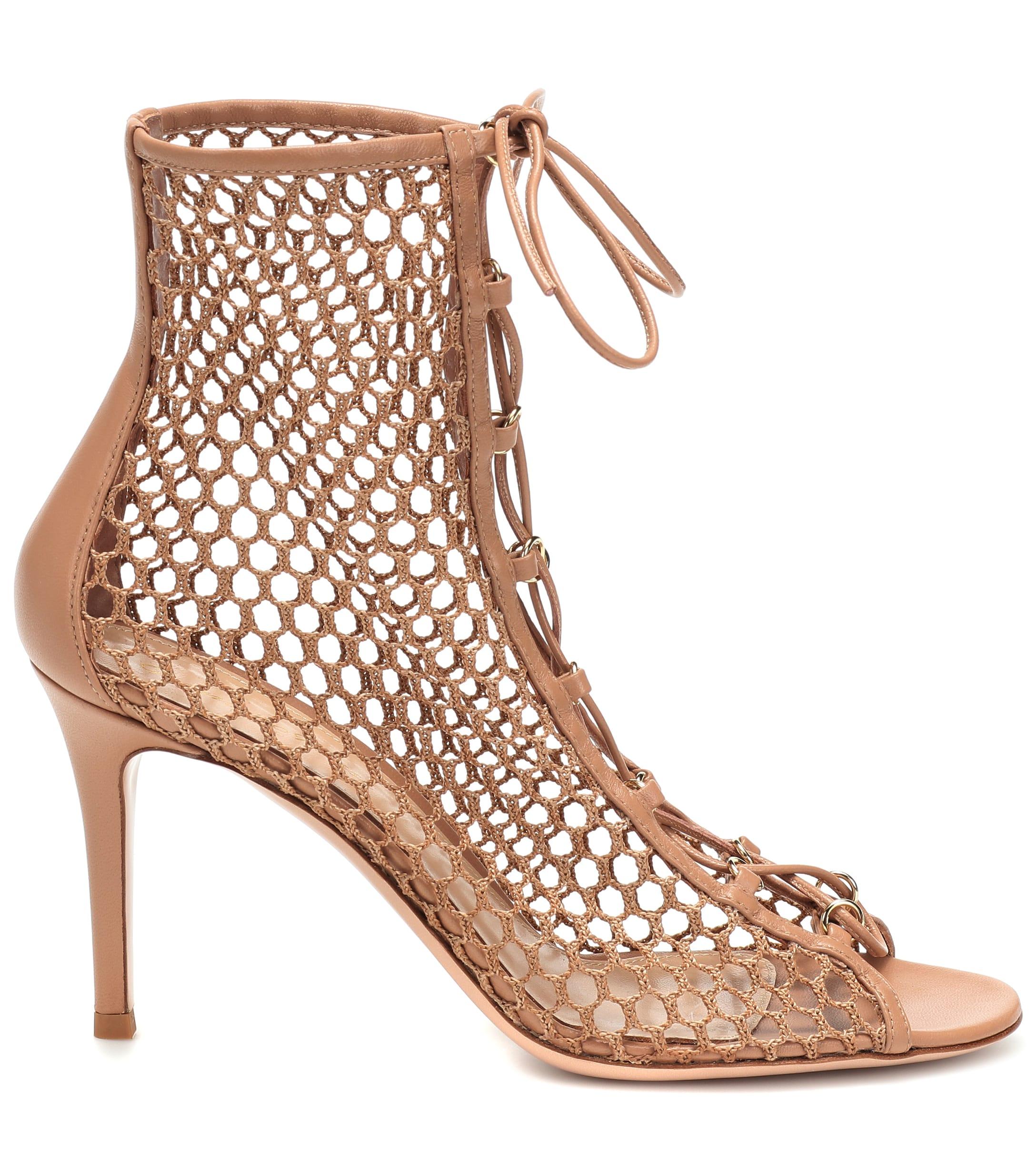 gianvito rossi fishnet boot