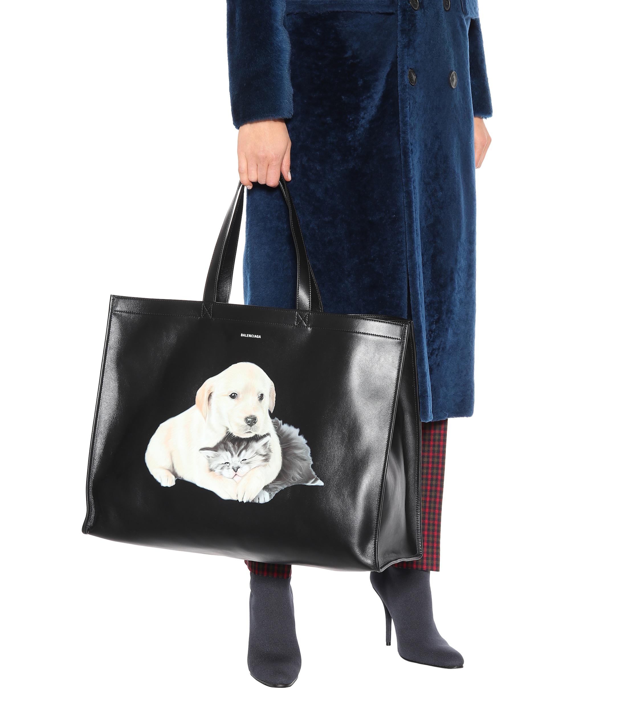 balenciaga kitten tote