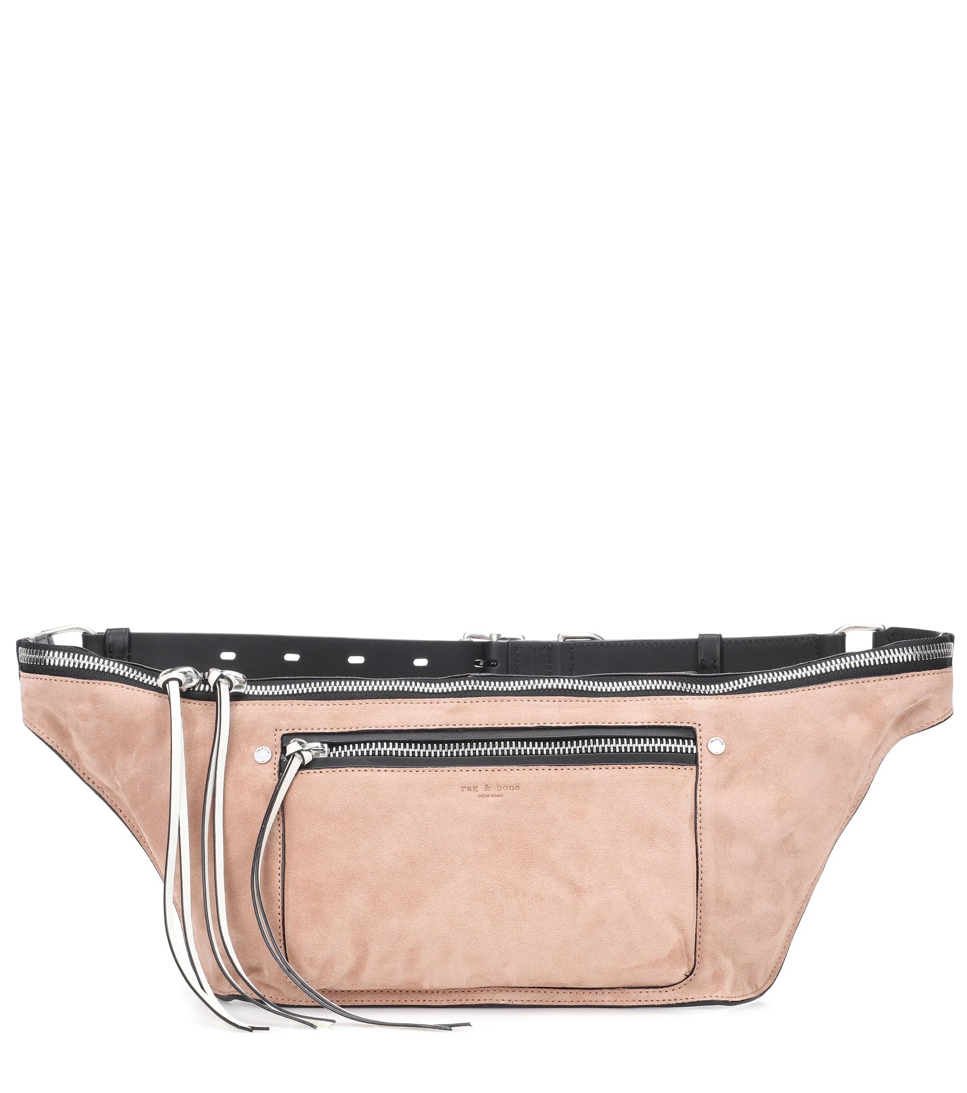 Rag Bone Large Elliot Suede Belt Bag in Pink Lyst