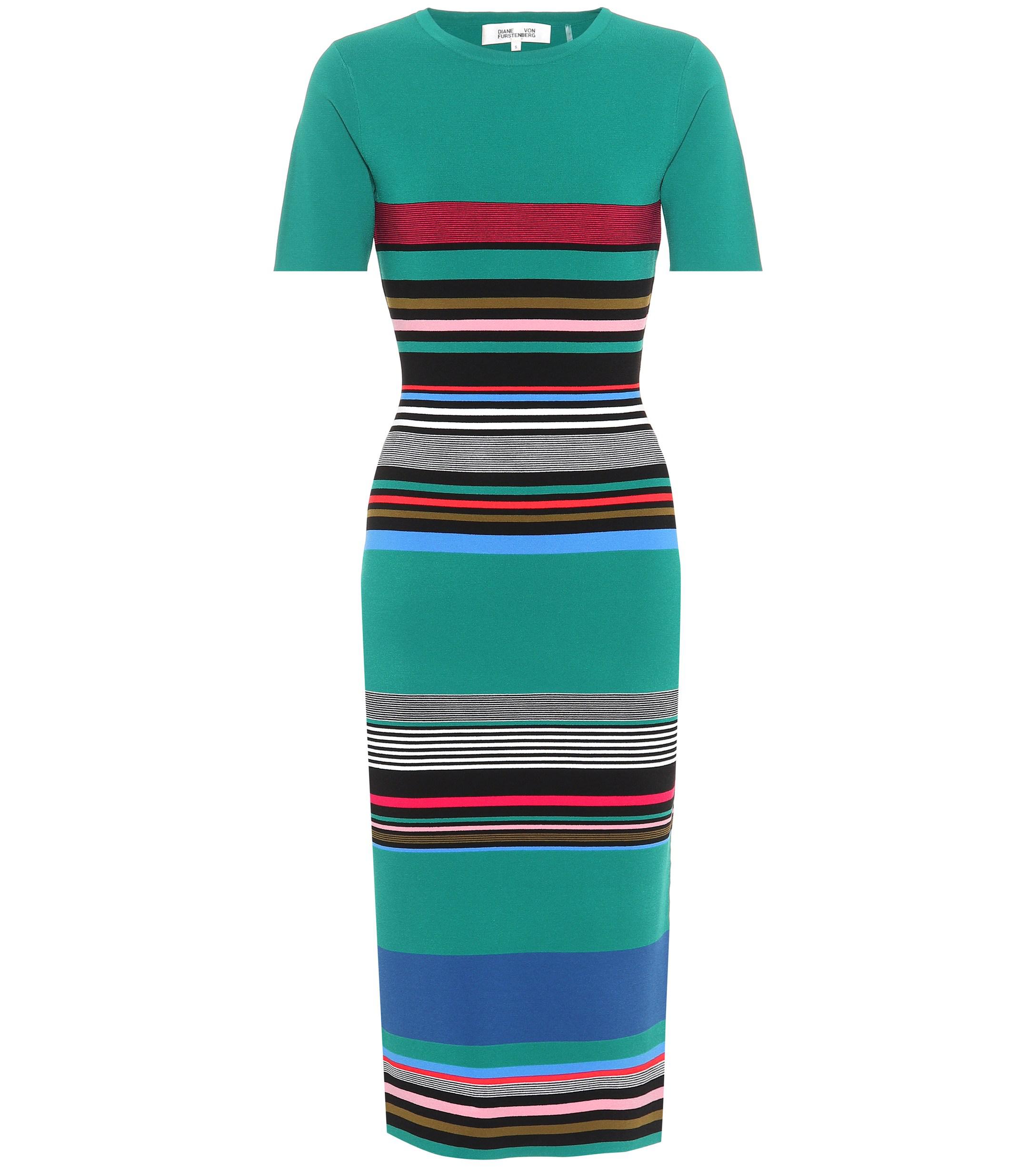 dvf soft shoulder sweater dress