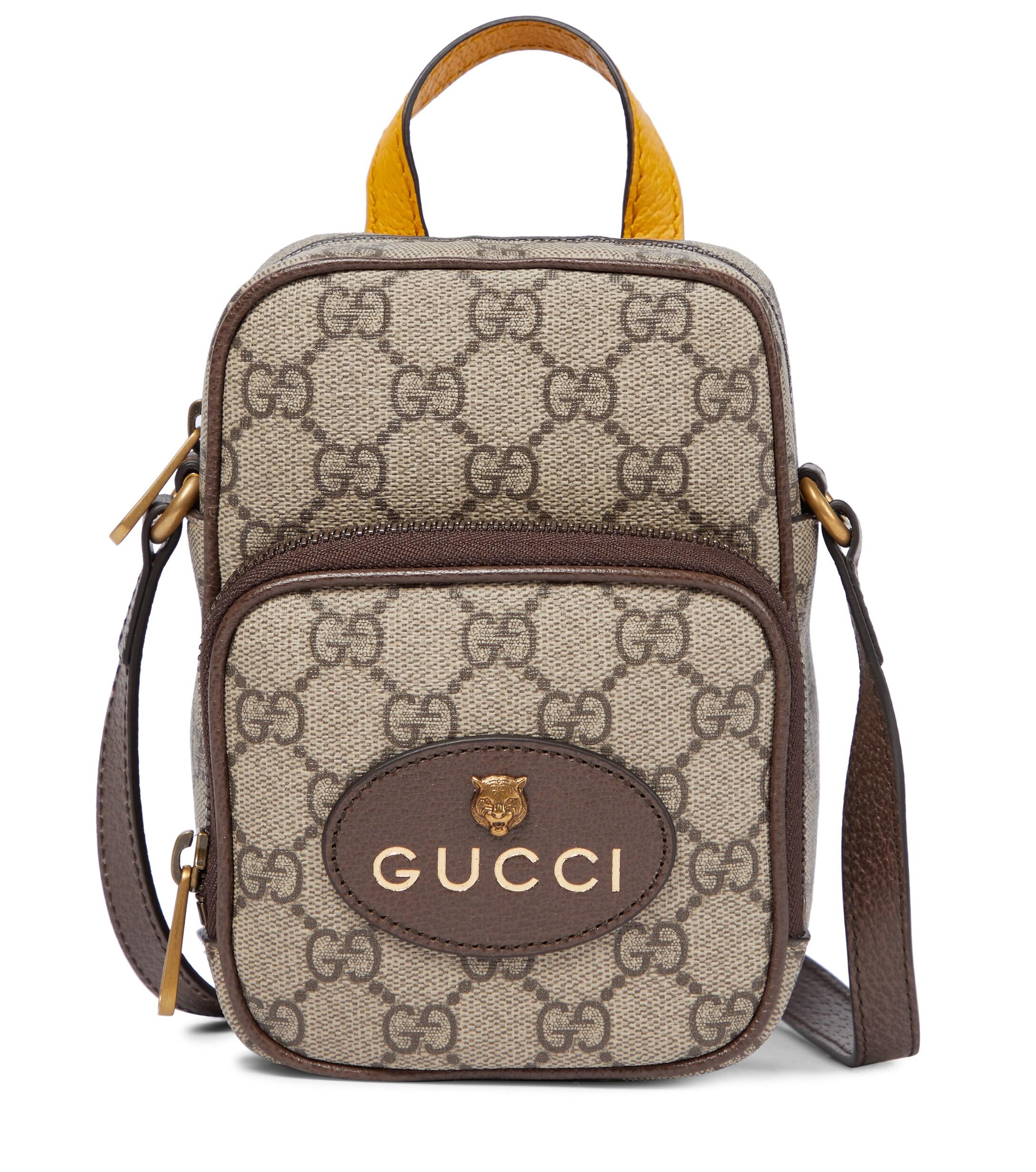 Gucci Cotton Neo Vintage GG Supreme Mini Crossbody Bag in Beige (Natural) |  Lyst