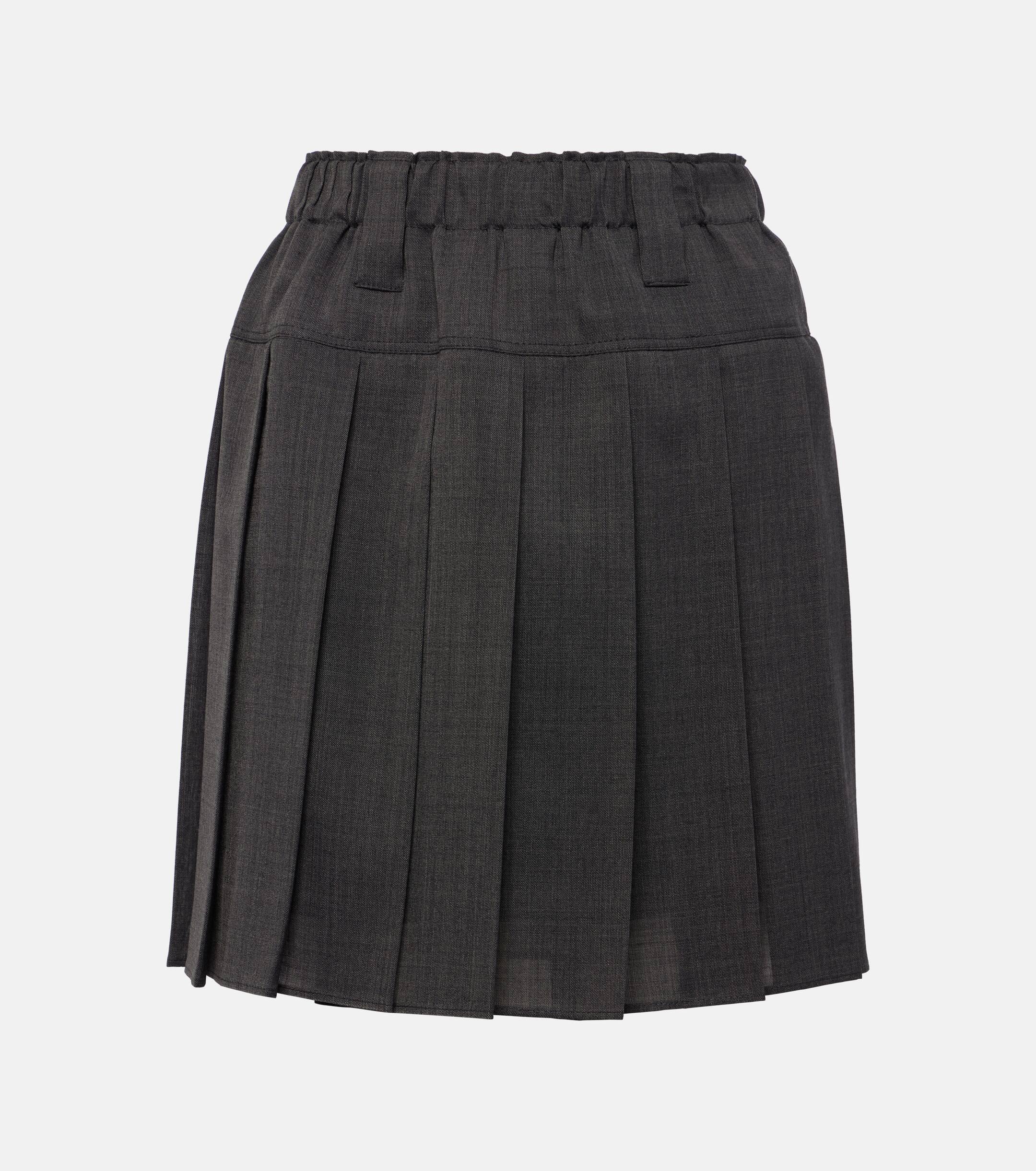 Pleated tennis skirt black sale