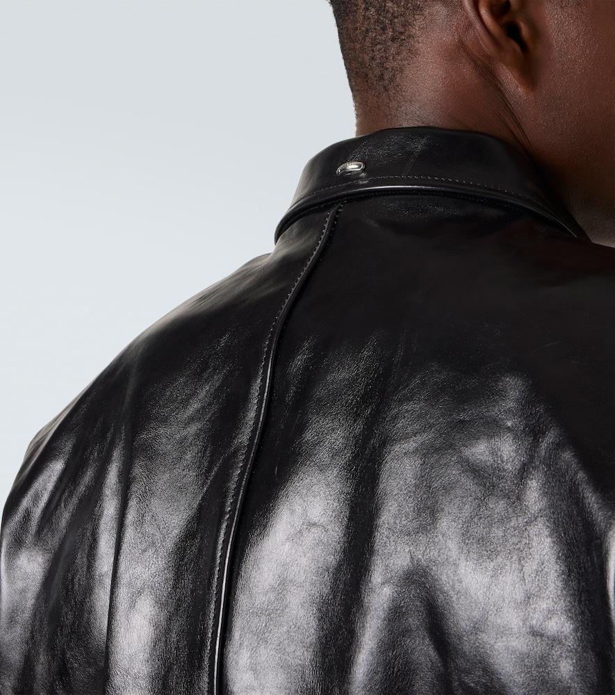 Our Legacy Mini Leather Blouson Jacket in Black for Men | Lyst
