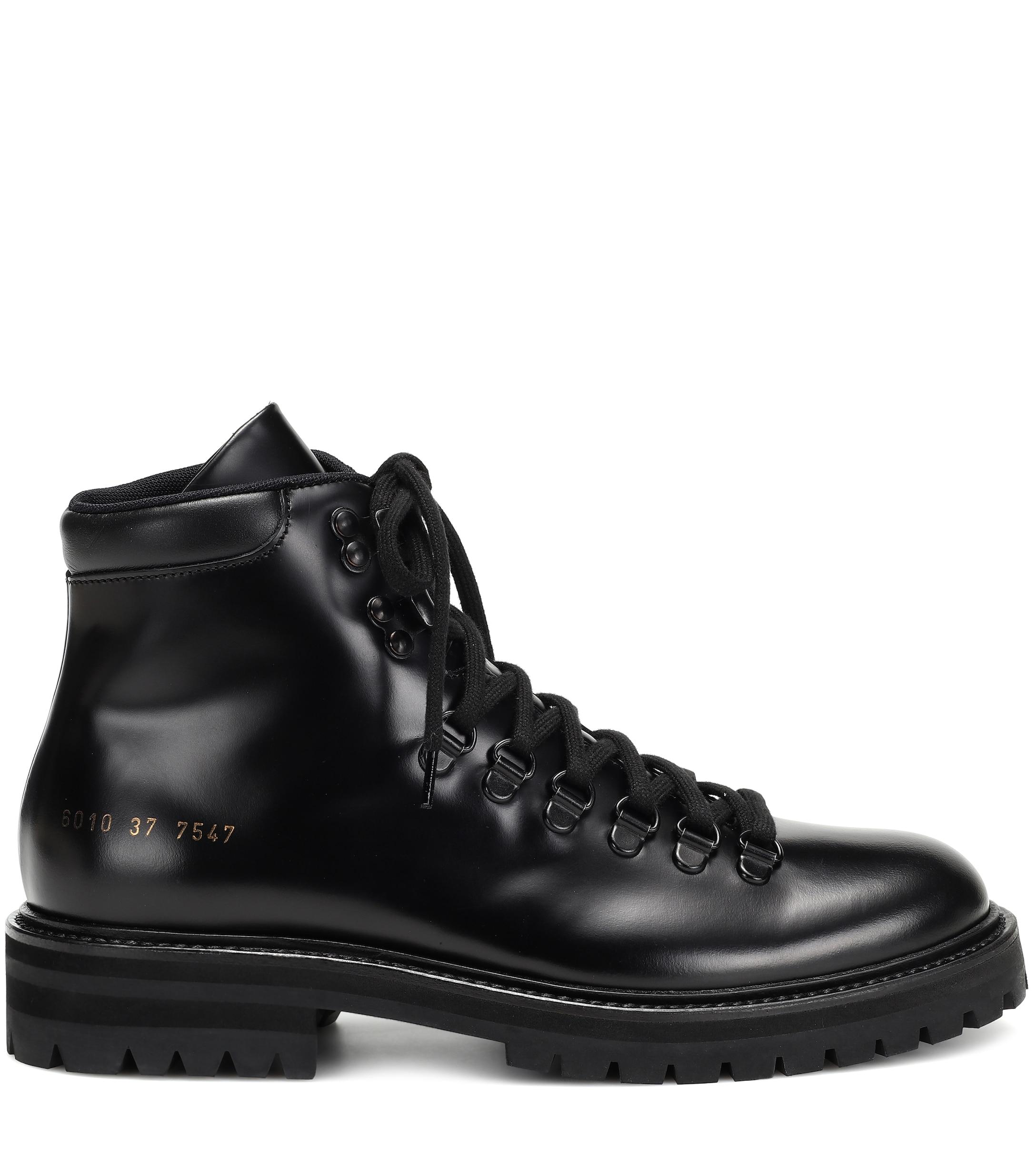 common projects black leather boots