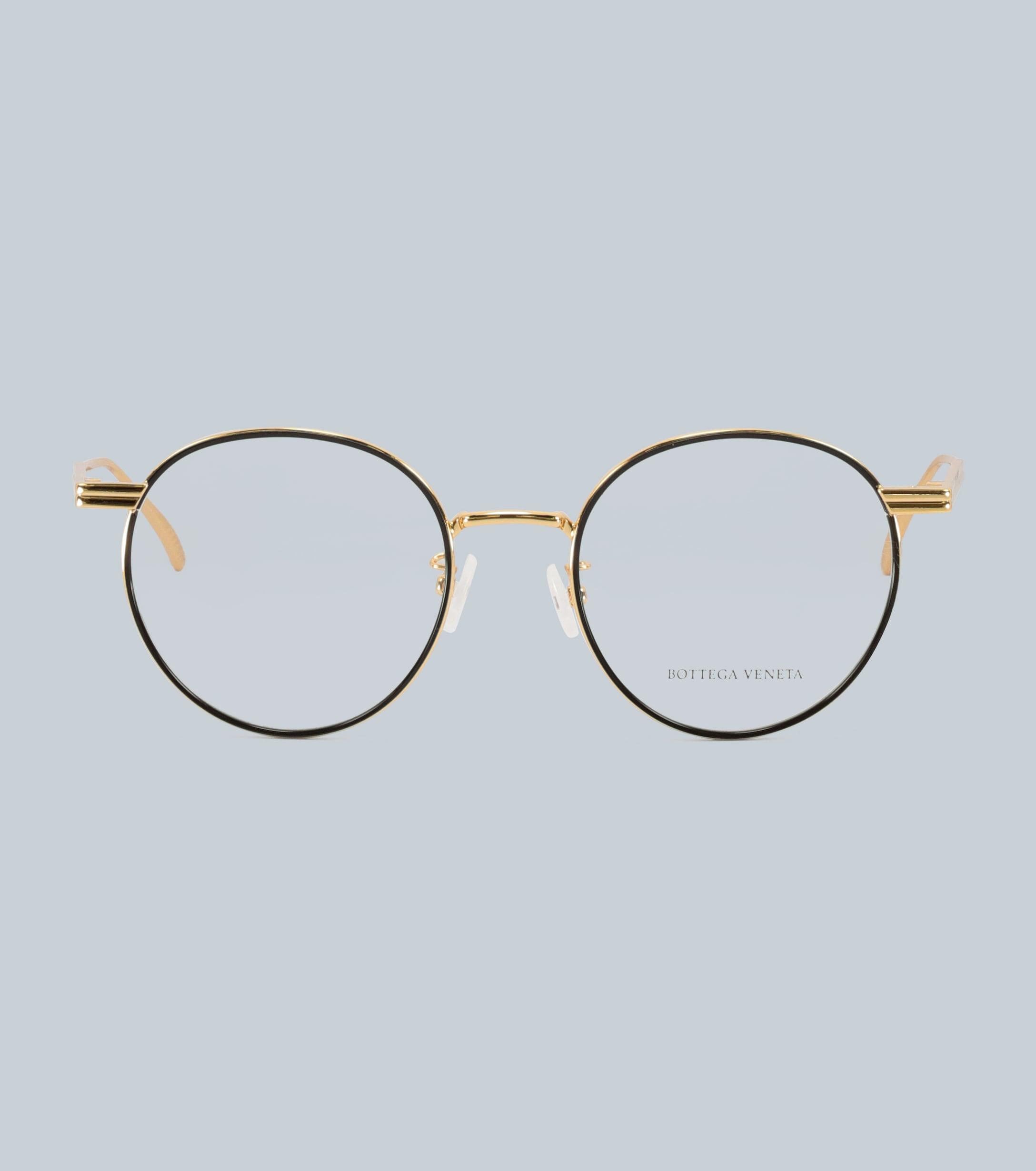 Bottega Roundframe Metal Glasses in Gold (Metallic) for Men Lyst