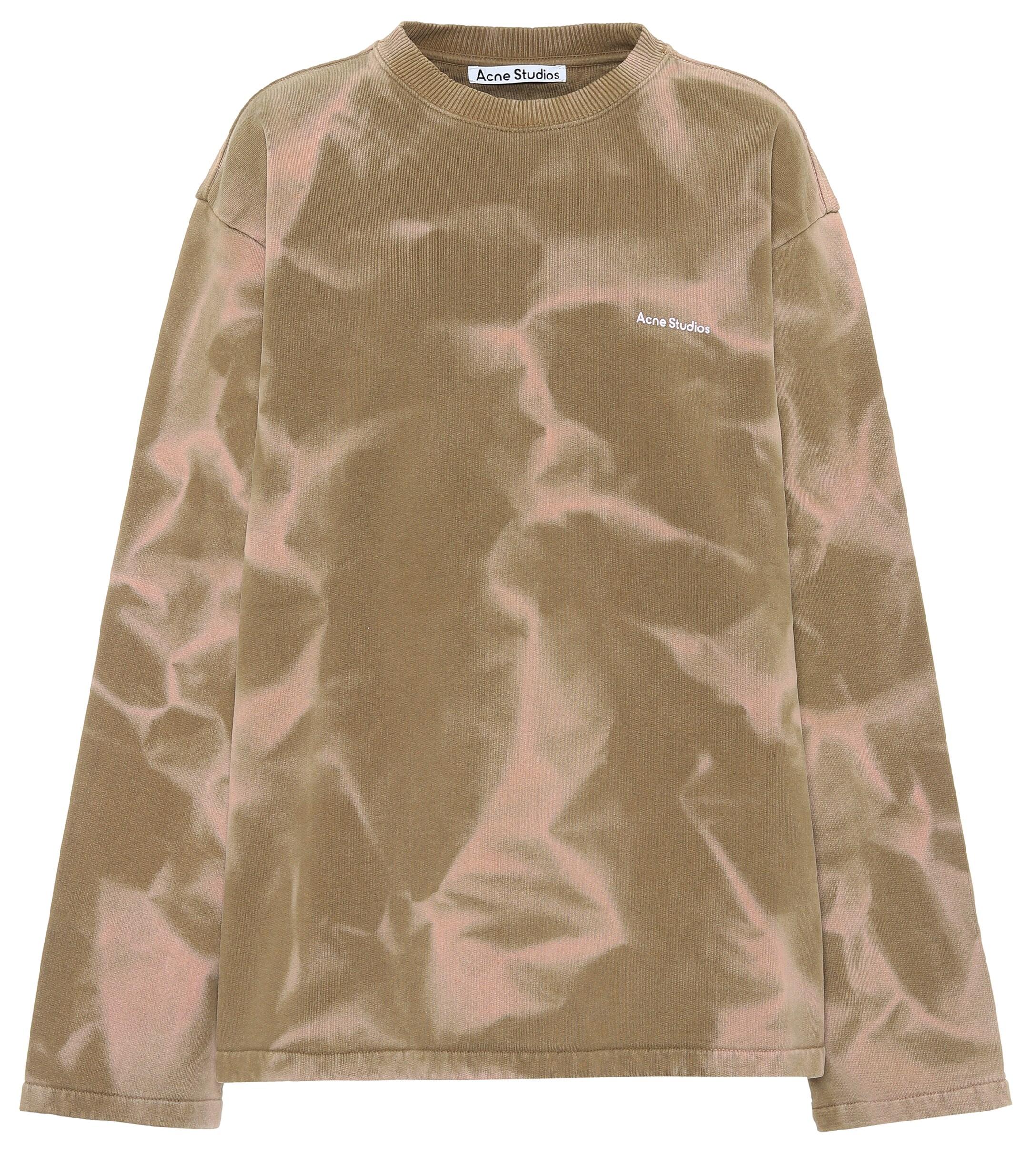 tie dye cotton sweatshirt