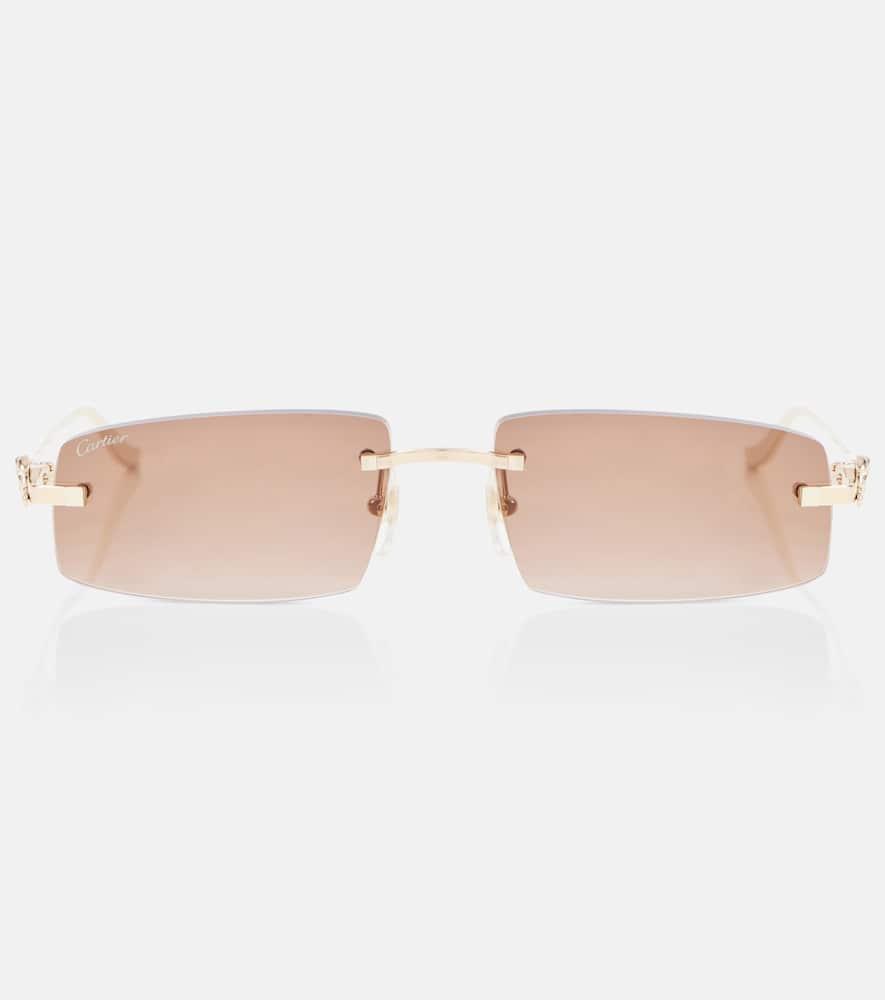 Cartier Eckige Sonnenbrille Panthere De Cartier in Natur Lyst AT