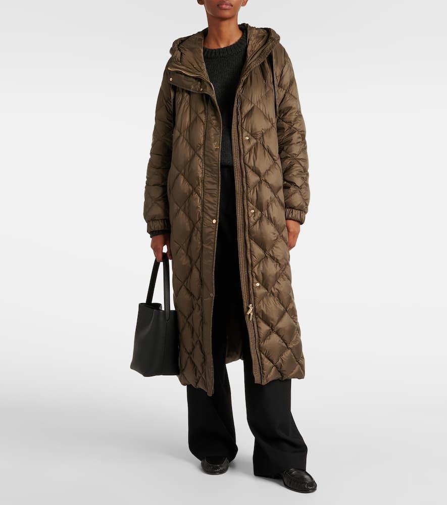 【関税&送料込】MAX MARA THE CUBE Coats Brown The Cube Trefel down coat in brown - Max Mara | Mytheresa