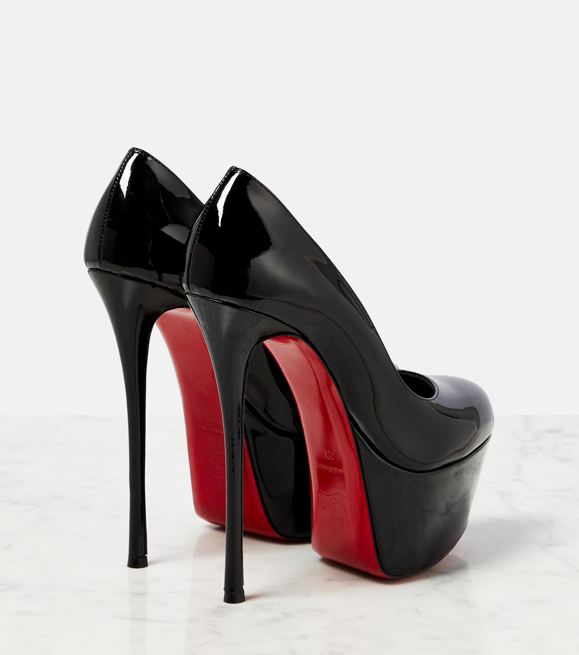 Dolly Booty Alta 160 Leather Platform Boots in Black - Christian Louboutin