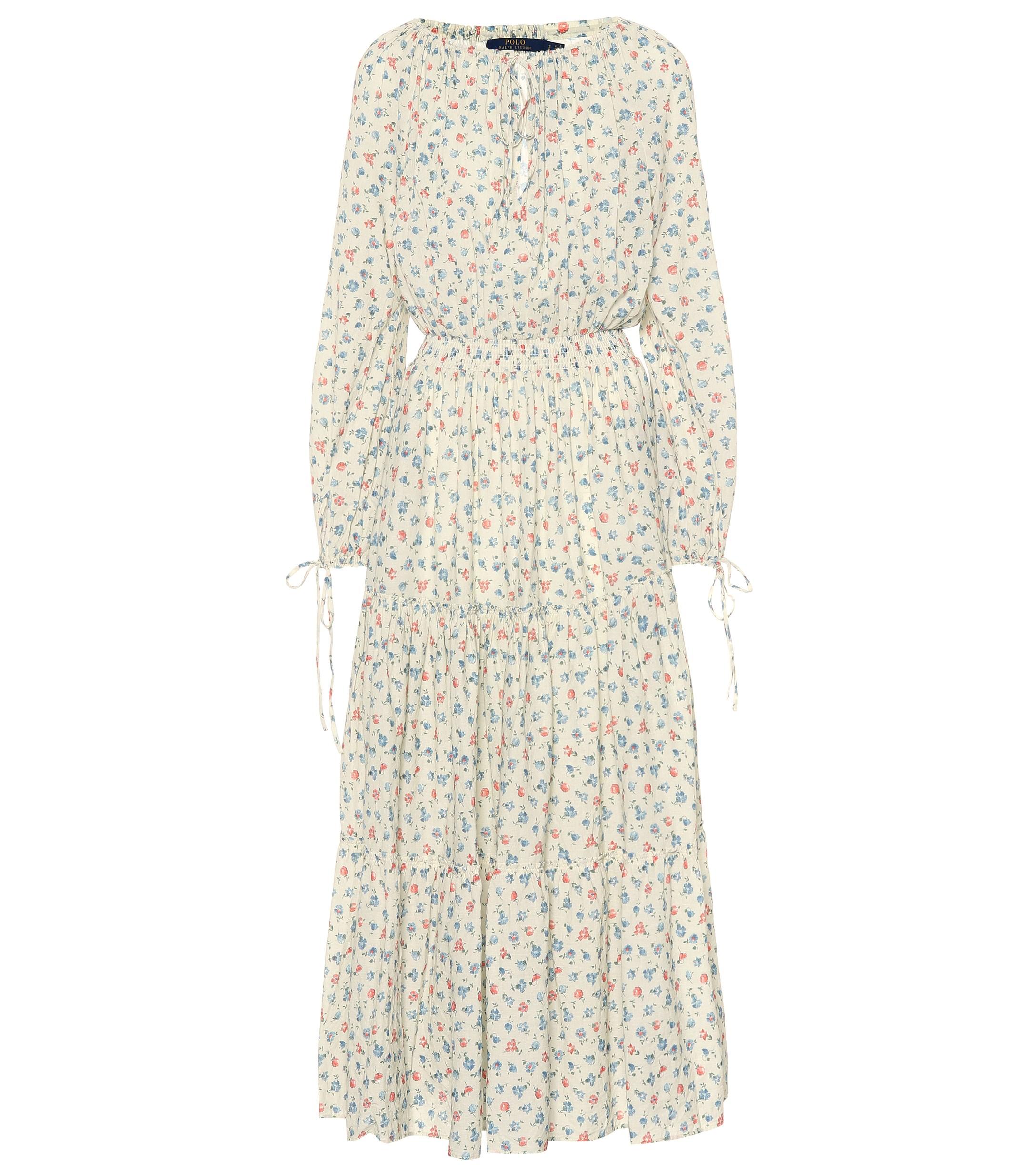 Polo Ralph Lauren Cotton Floral Gauze Dress | Lyst Australia