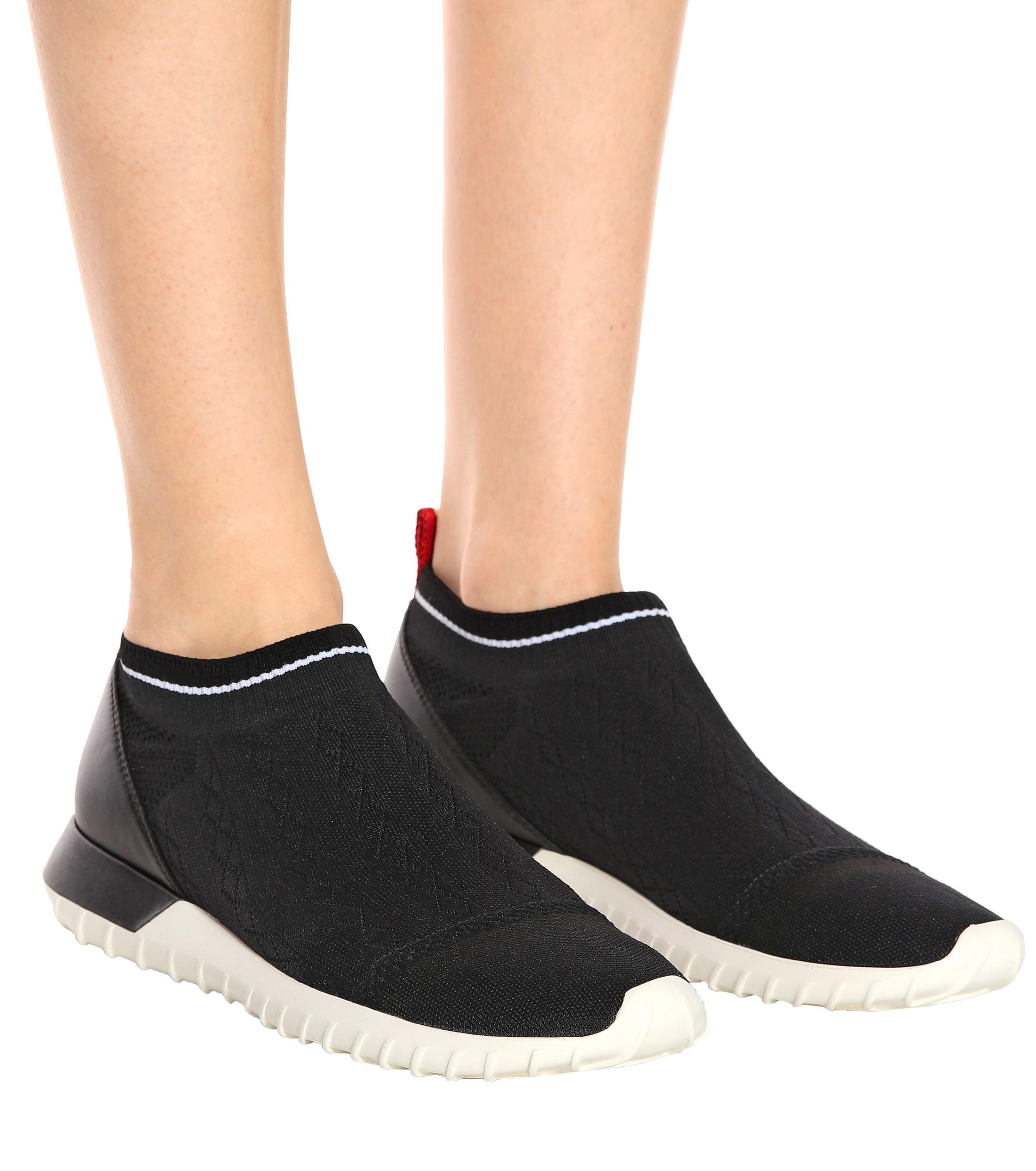 Moncler Giroflee Sock Sneakers in Black 