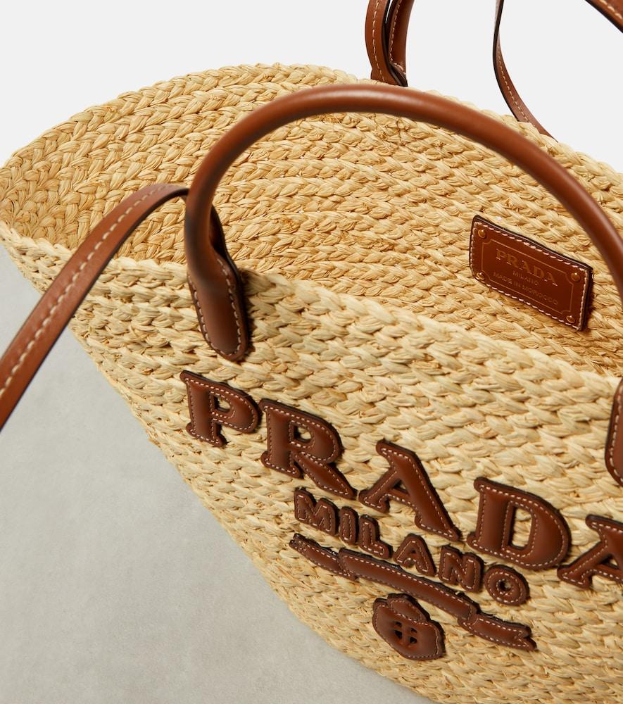 プラダラフィア Prada Logo Tote Raffia Small | eBay