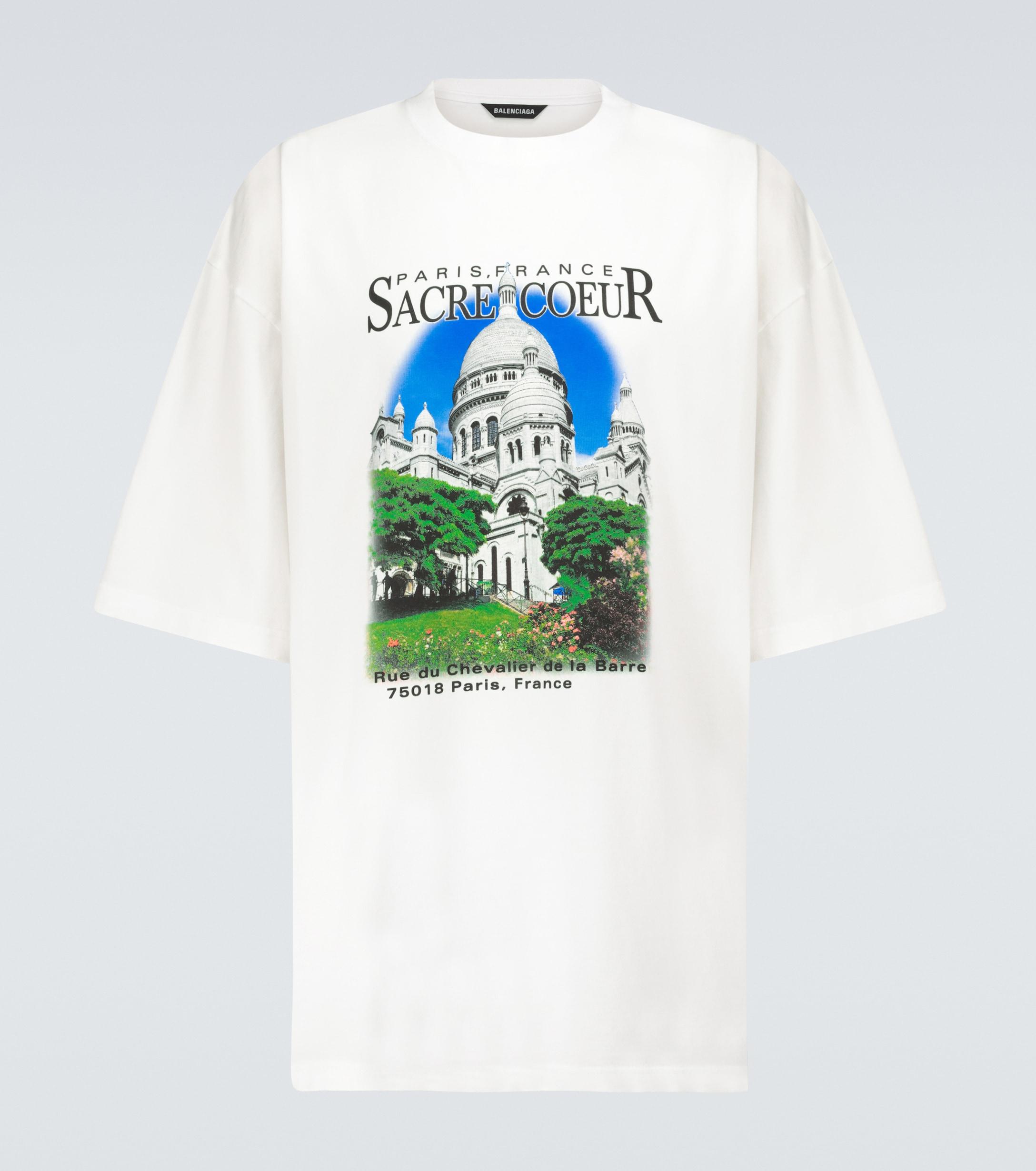 Balenciaga And Notre-dame T-shirt in White for Men |
