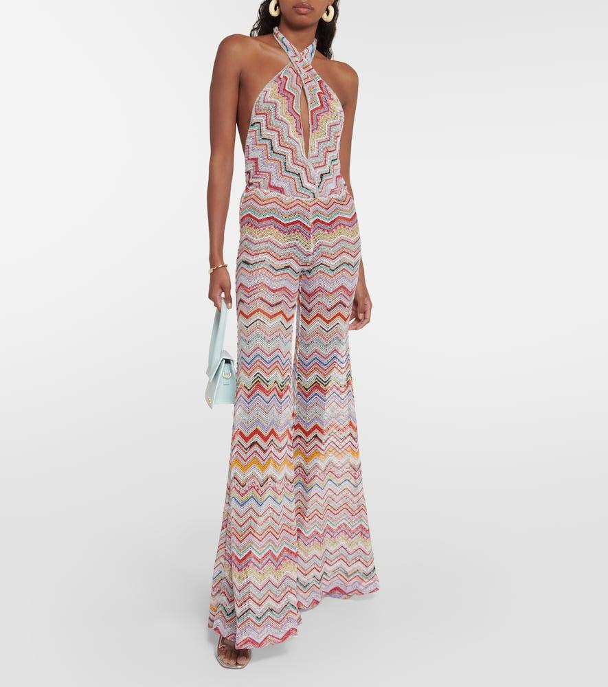 MISSONI ミッソーニ Zig zag lame jumpsuit ワンピース Zig Zag lamé jumpsuit in multicoloured - Missoni Mare