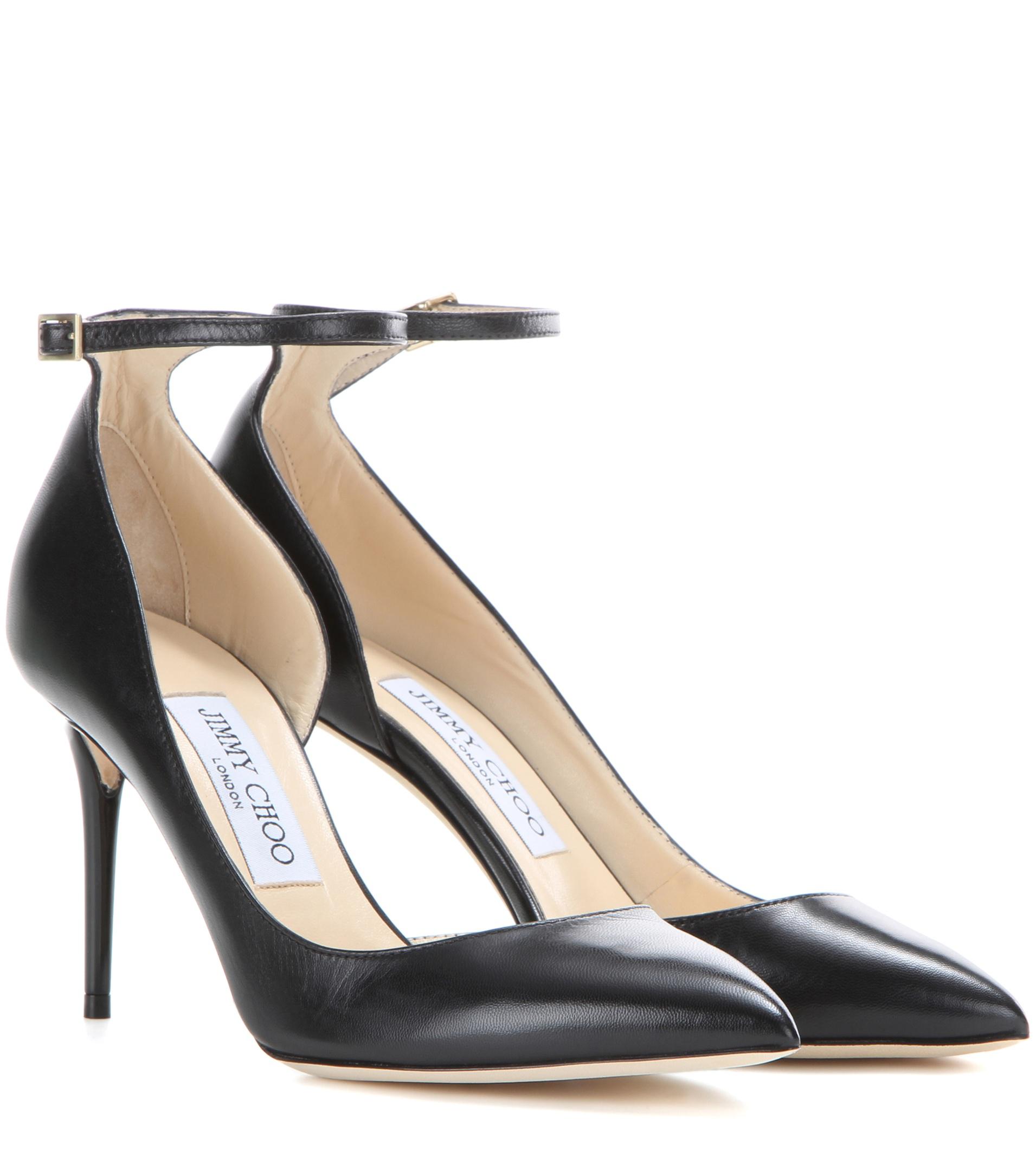 Jimmy Choo Lucy 85 Leather Pumps in 