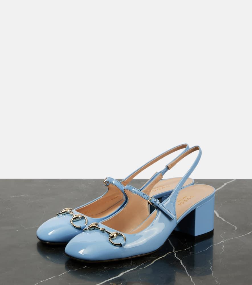 Gucci Horsebit Pump in Blue | Lyst display picture 1