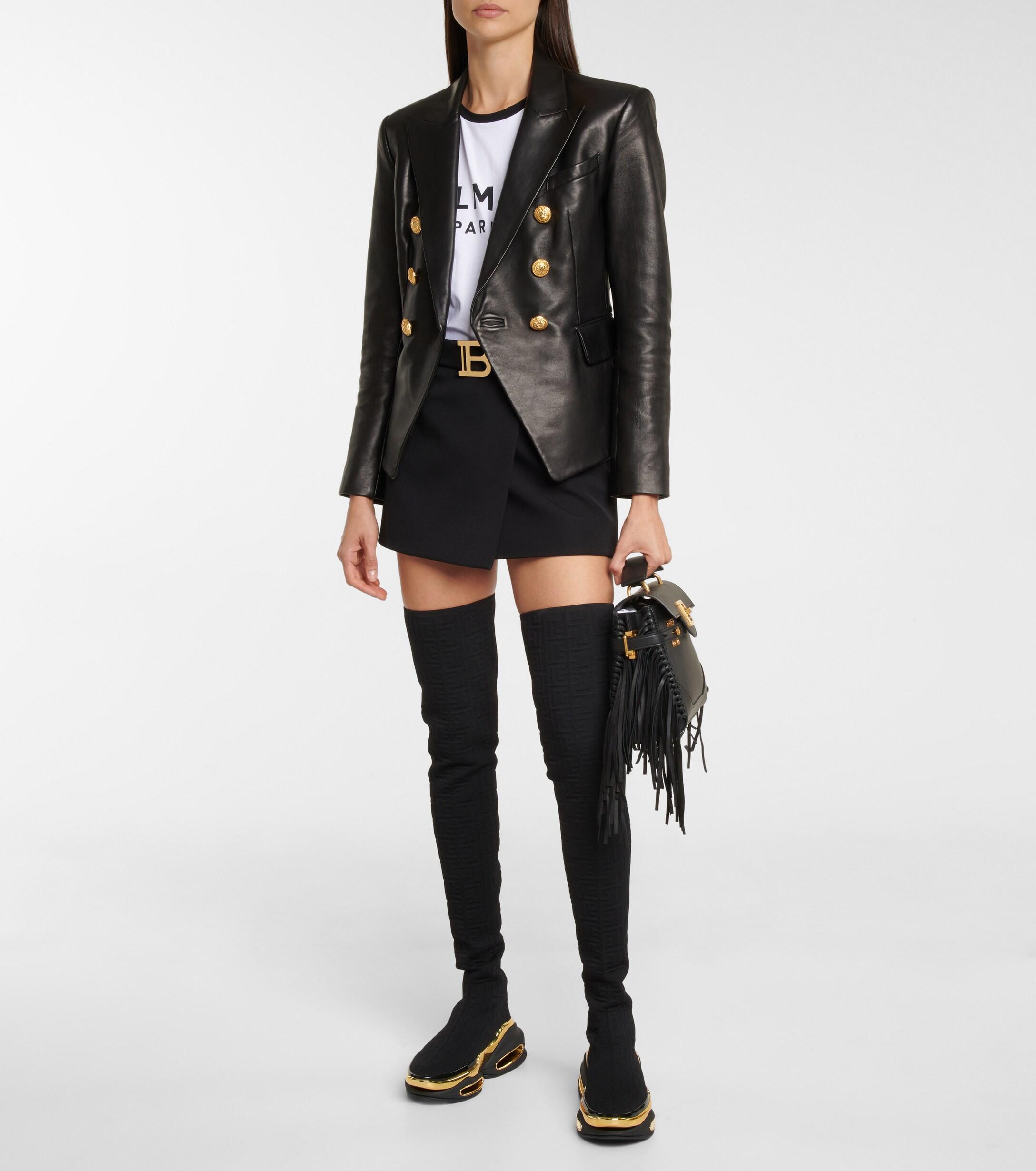 balmain high boots