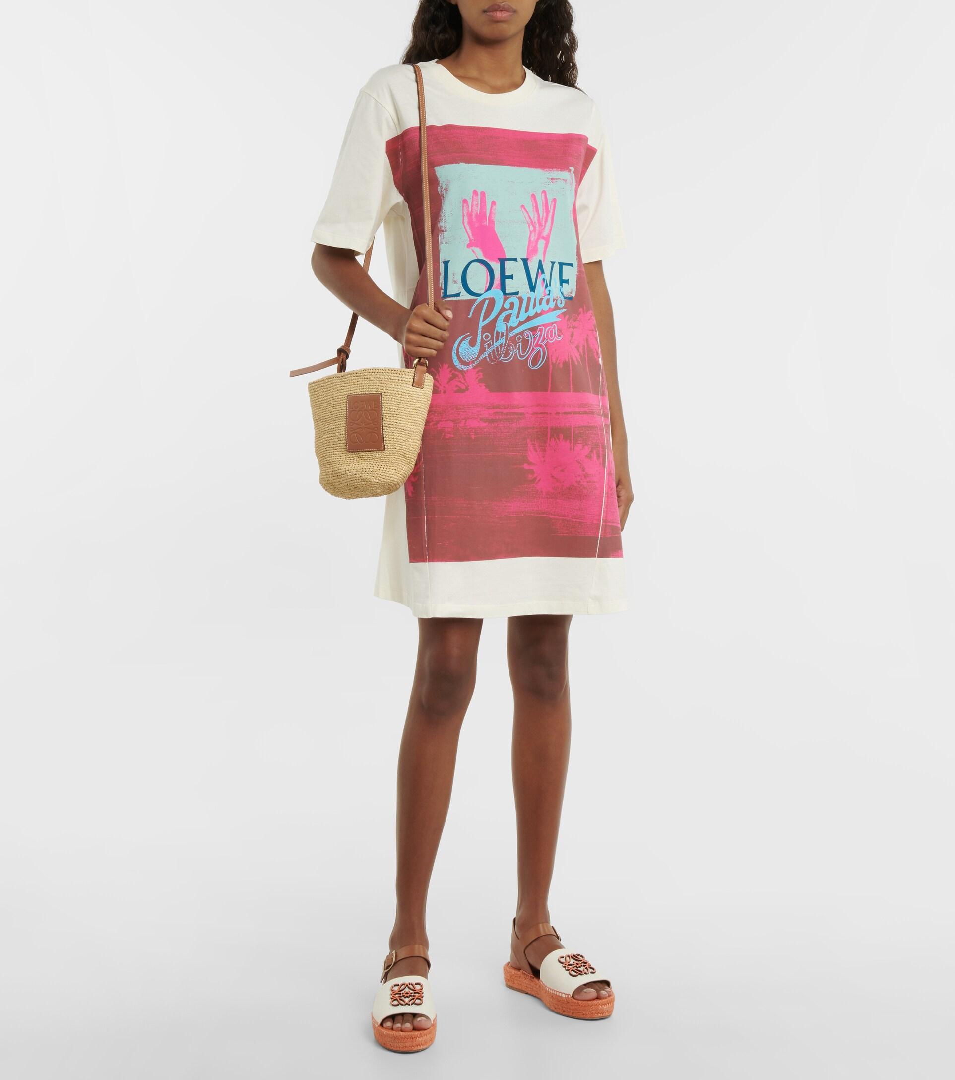 LOEWE Paula's Ibiza Yin Yang Pochette Woven Raffia Applique Neutral  Shoulder Bag