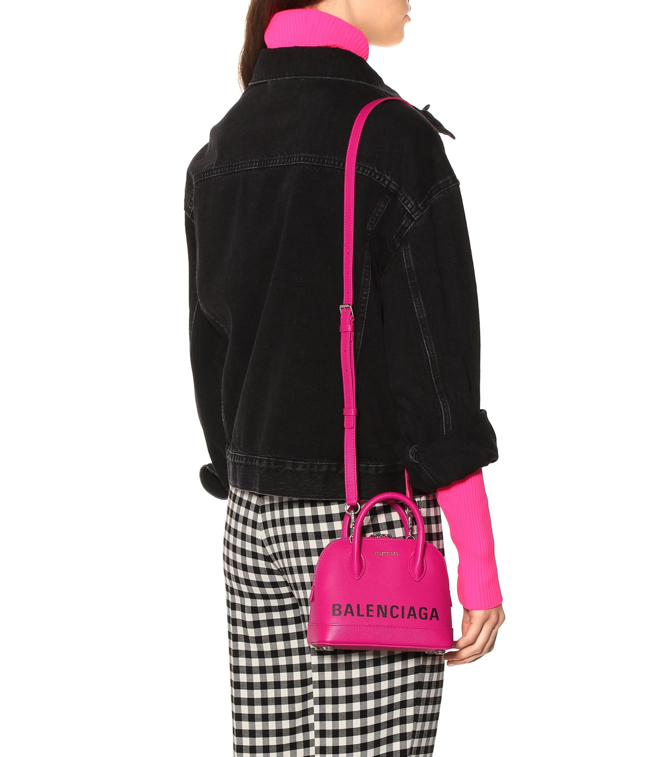 pink balenciaga ville bag