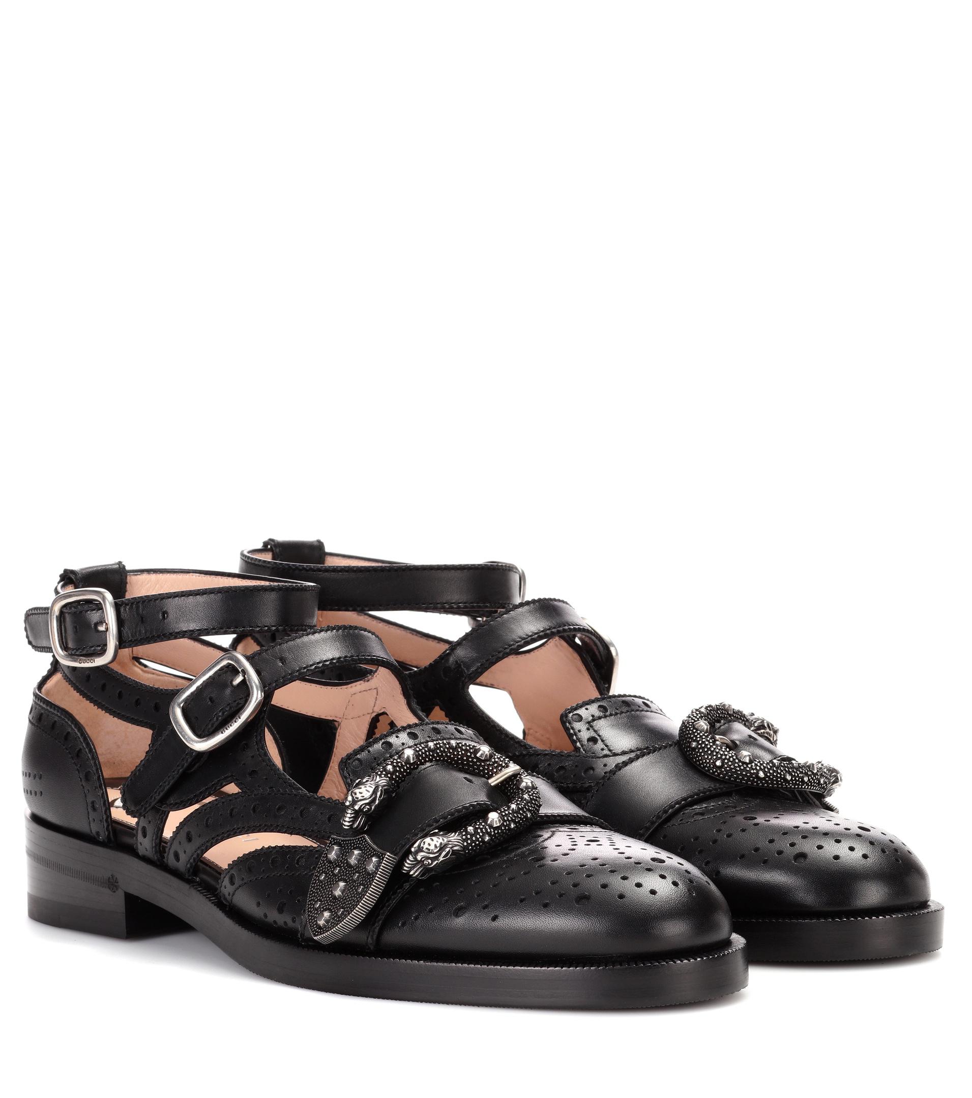 Gucci Leather Queercore Brogue Monk 