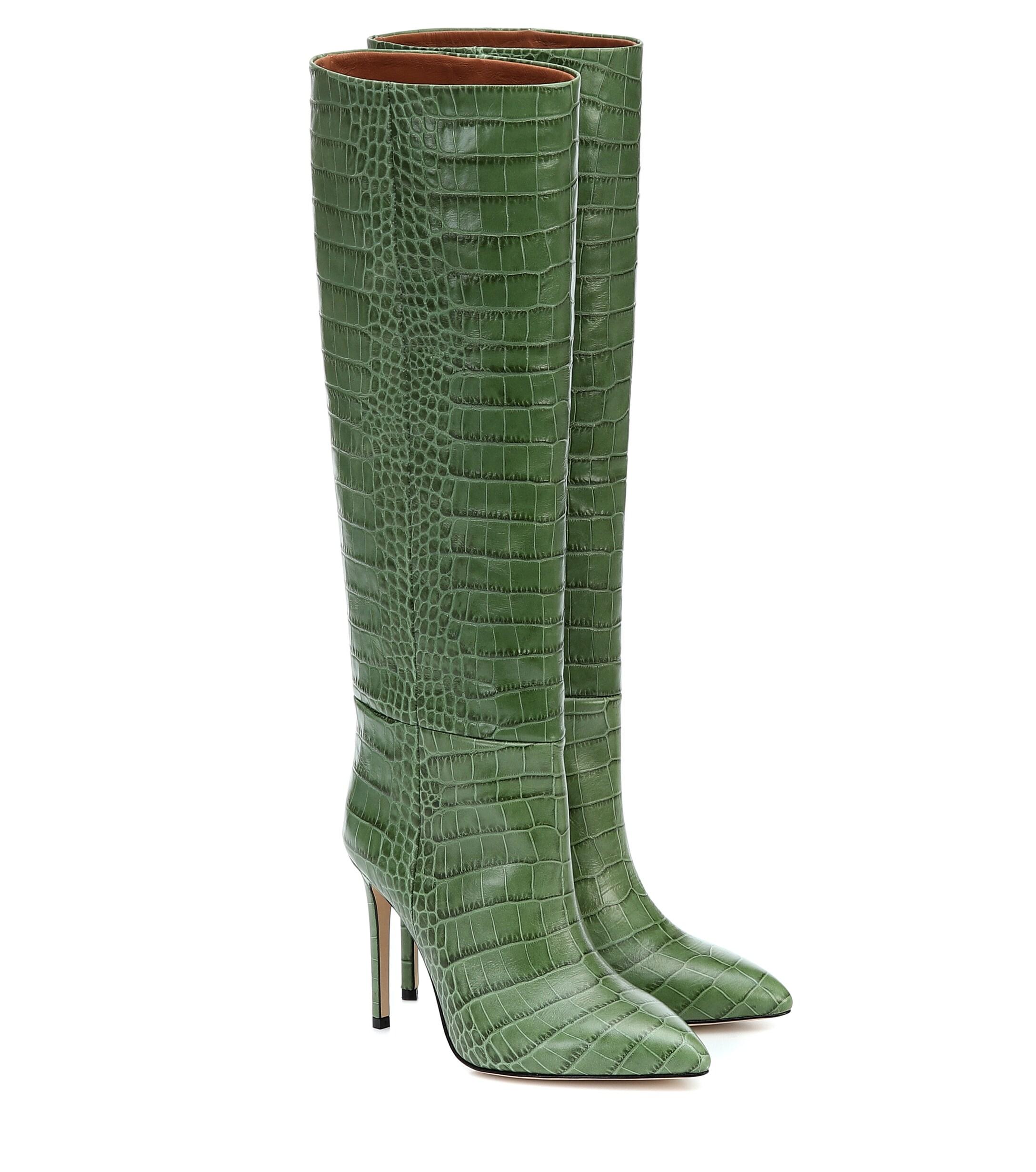 Salm Alligator Green · Luxury Heels Boots