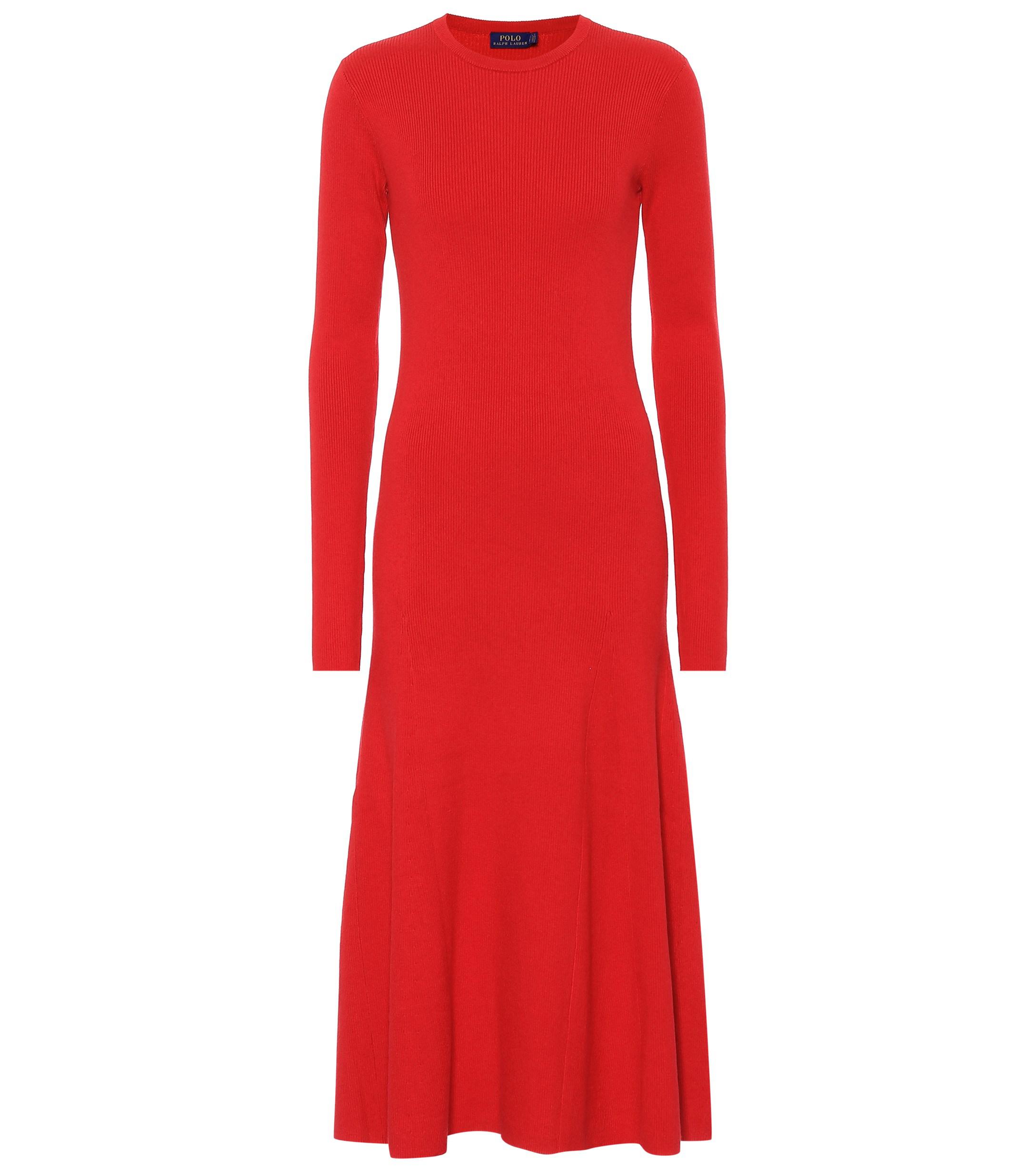 polo ralph lauren red dress